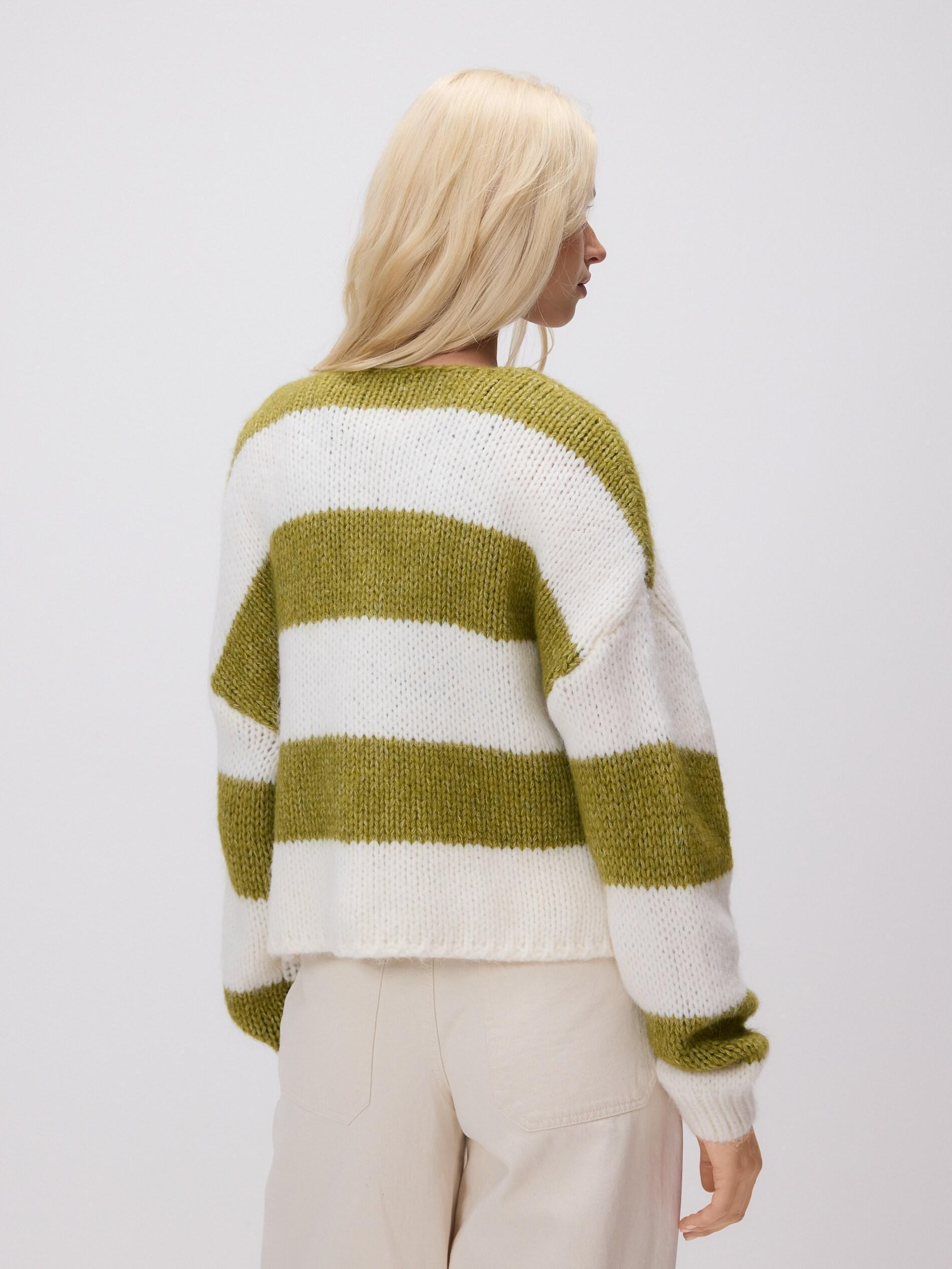 Green Cardigan With Tie Detail, Green, large image number 2