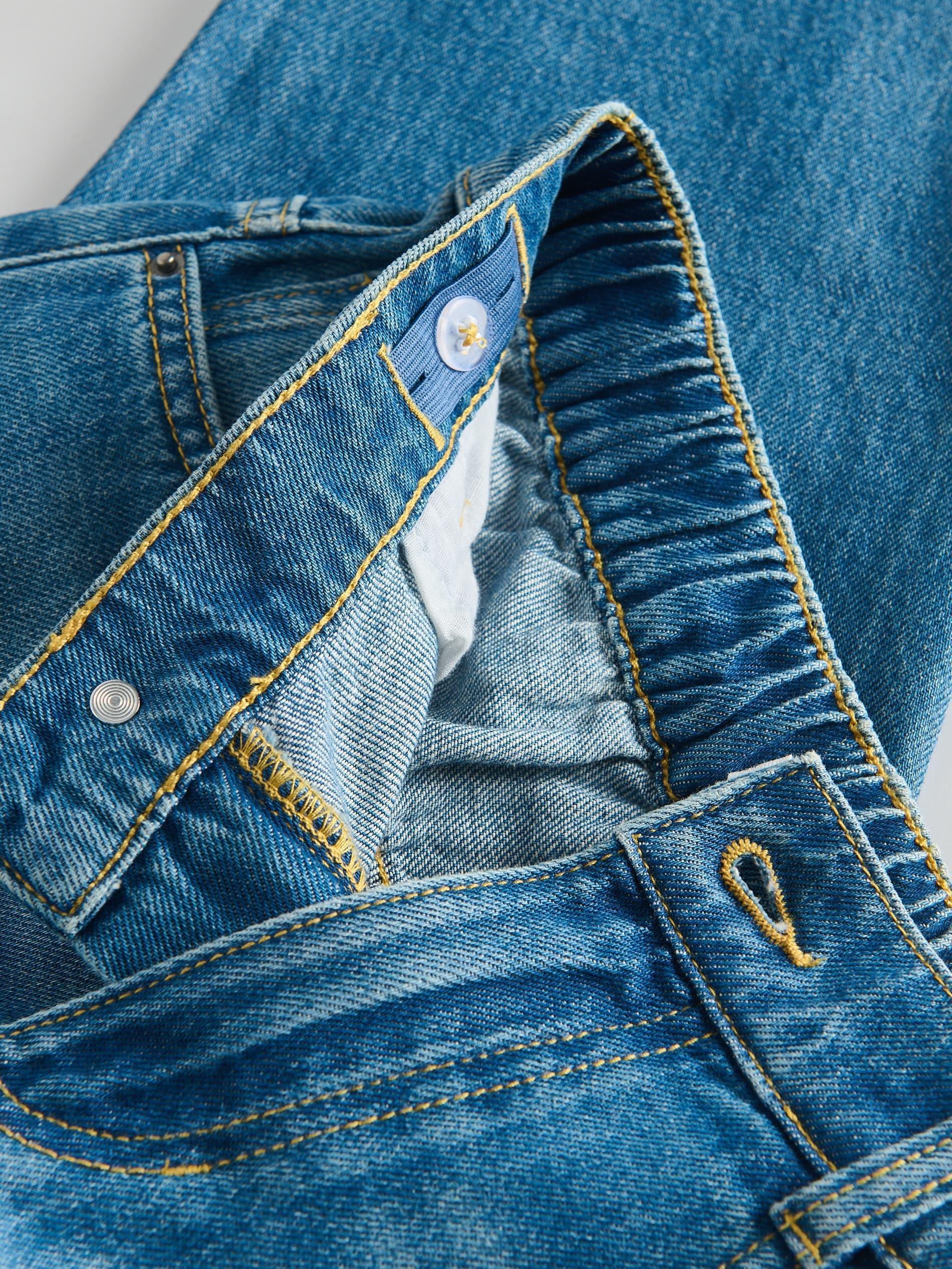 Blue Classic Straight Denim Pants, , large image number 2