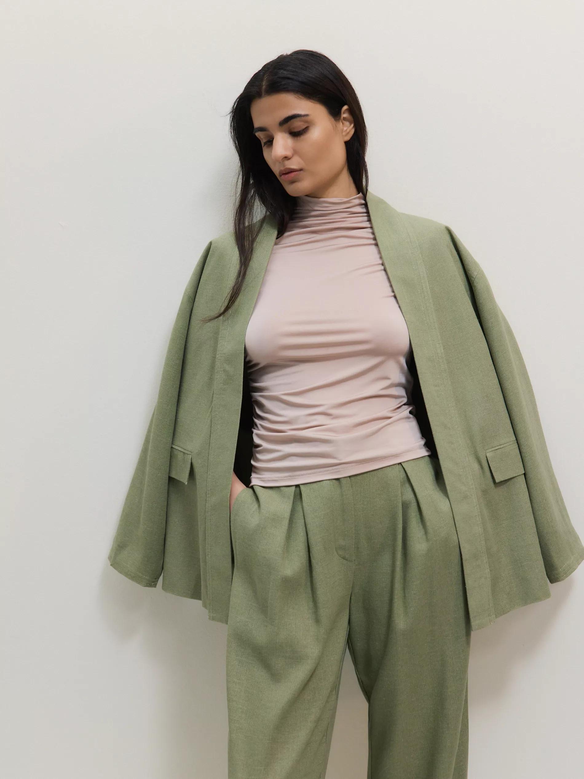 Beige Blouse With Decorative Knot, , large image number 0