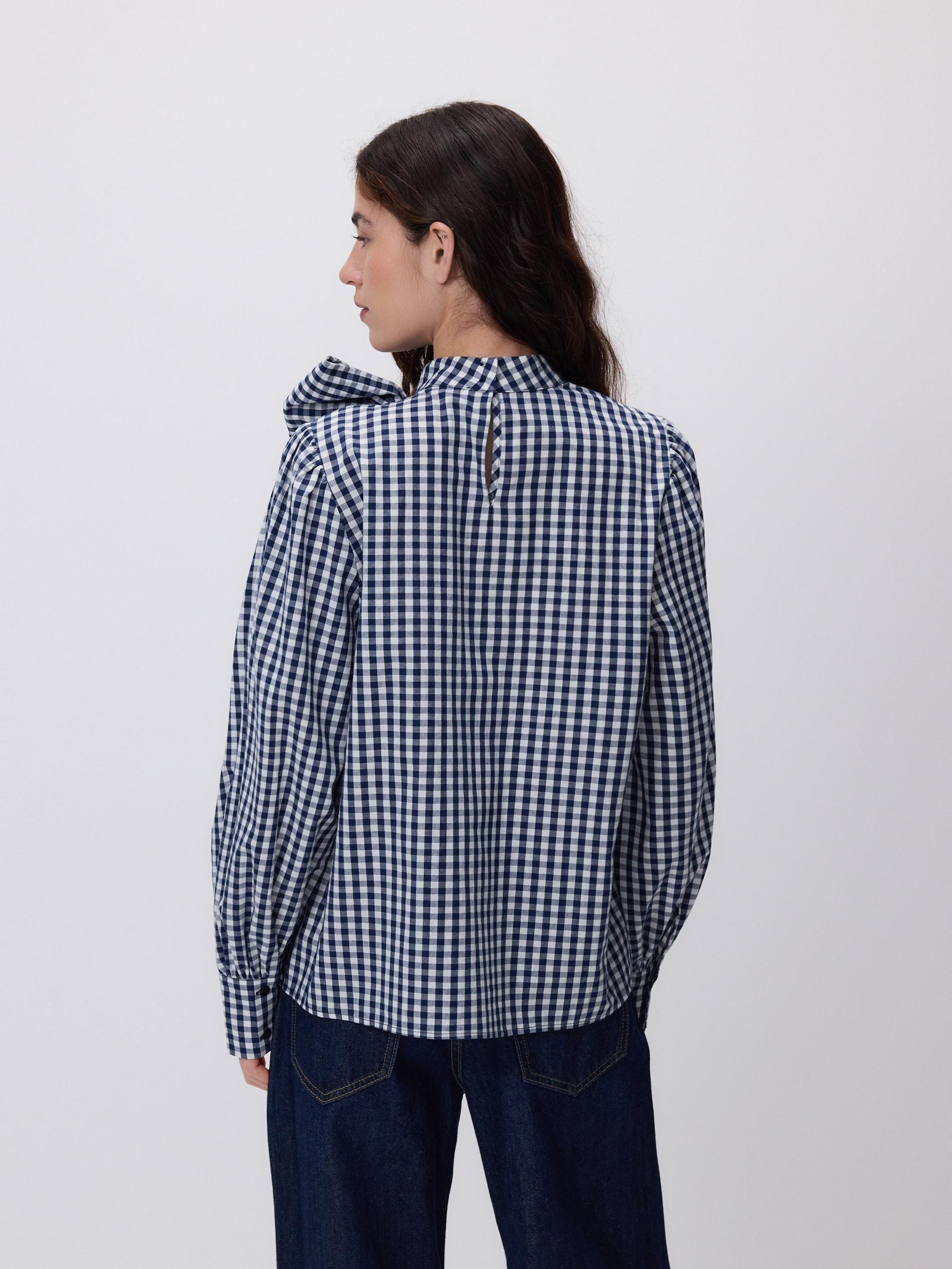 Multicolour Blouse With A Bow, Multicolor, large image number 3