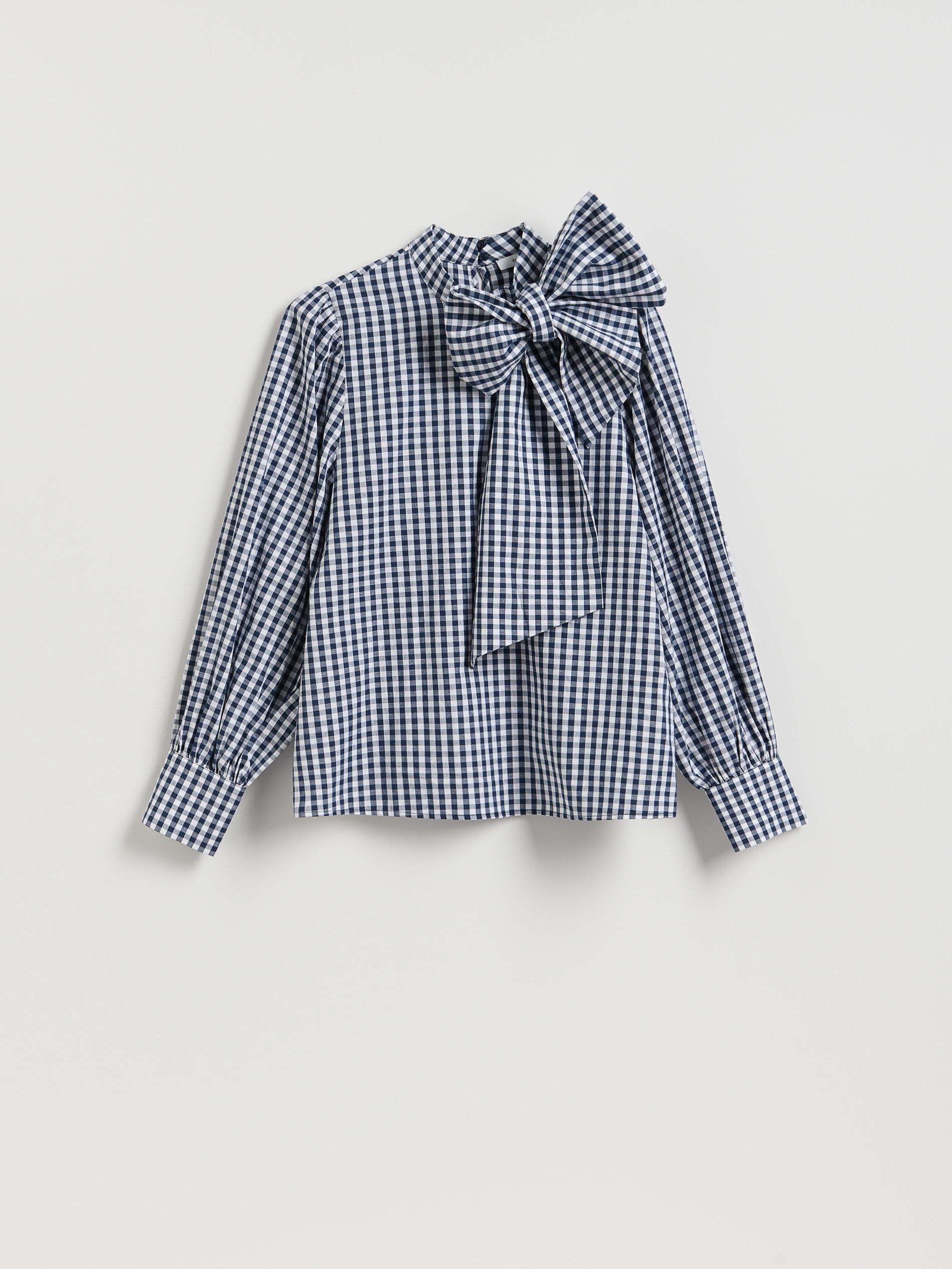 Multicolour Blouse With A Bow, Multicolor, large image number 4