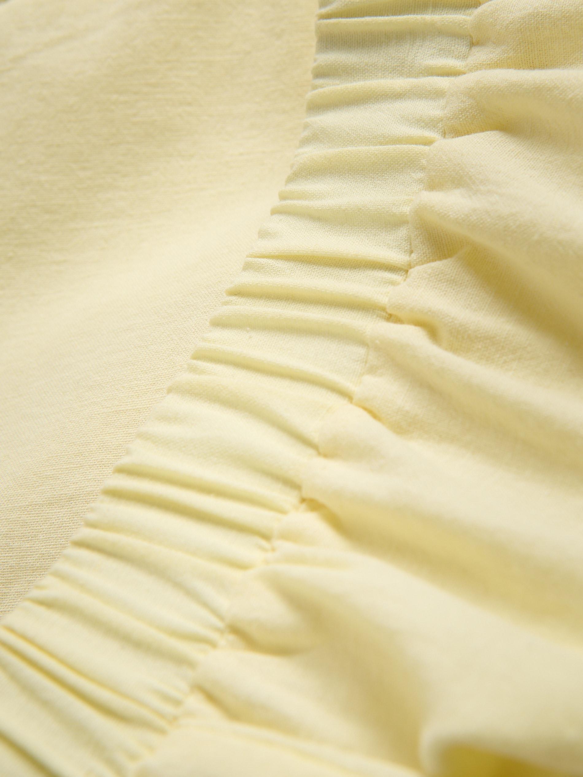 Yellow Cotton Shorts With Ruffles, , large image number 5