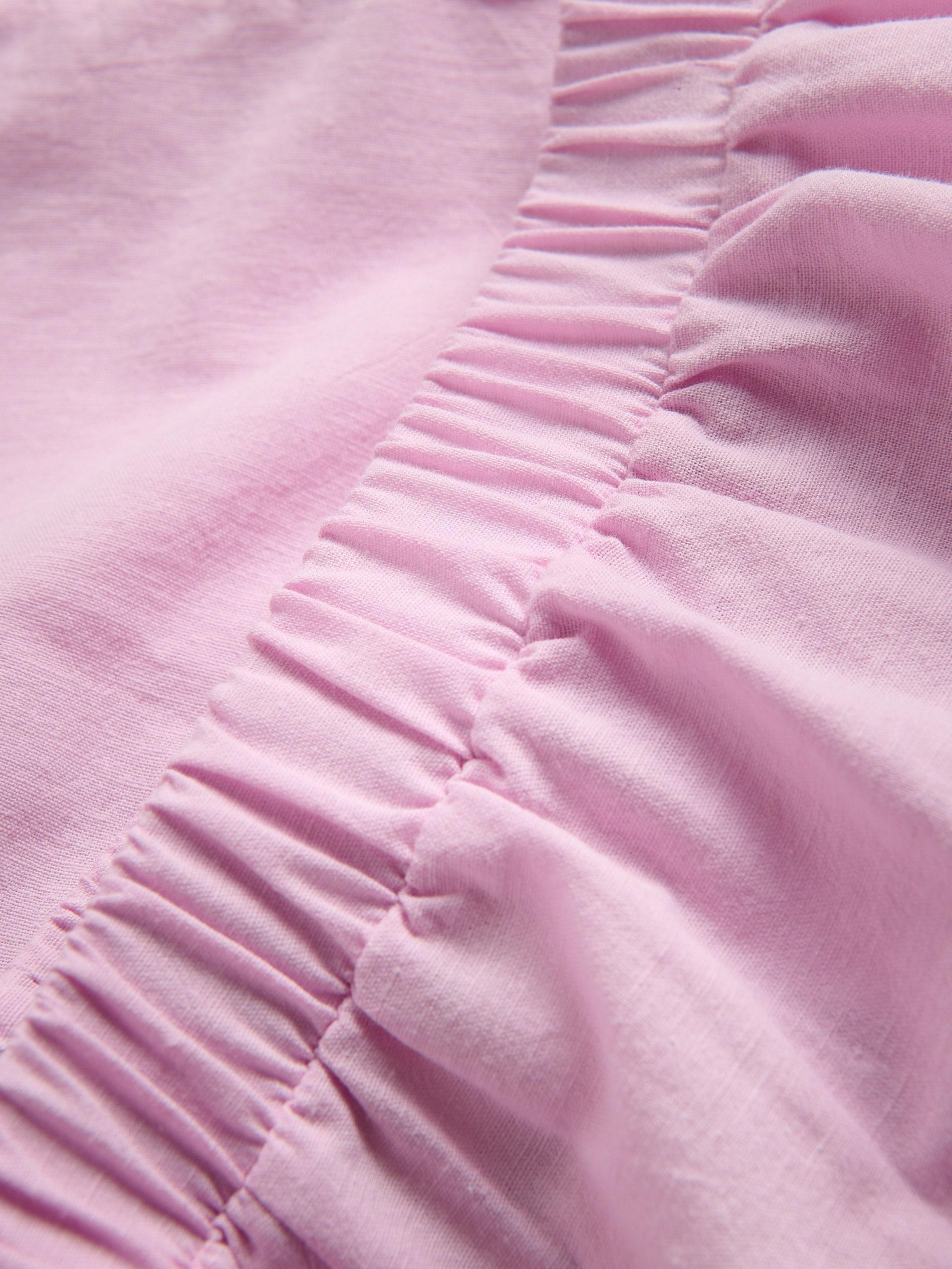 Pink Cotton Shorts With Ruffles, , large image number 4