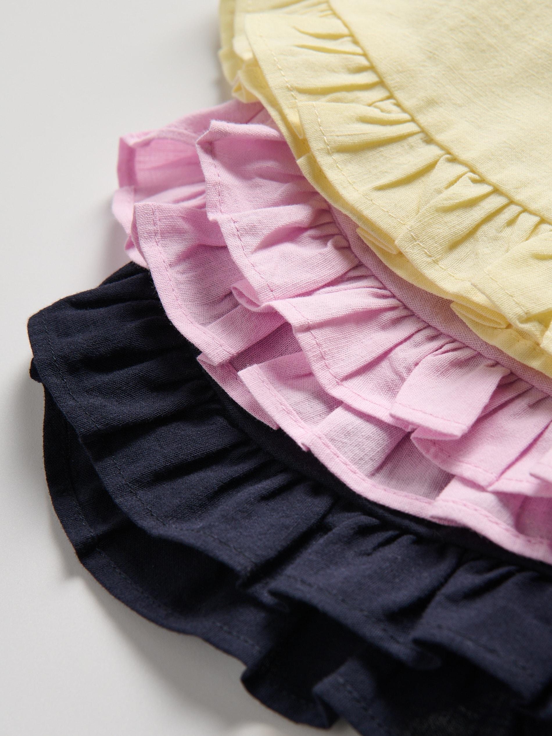 Pink Cotton Shorts With Ruffles, , large image number 5