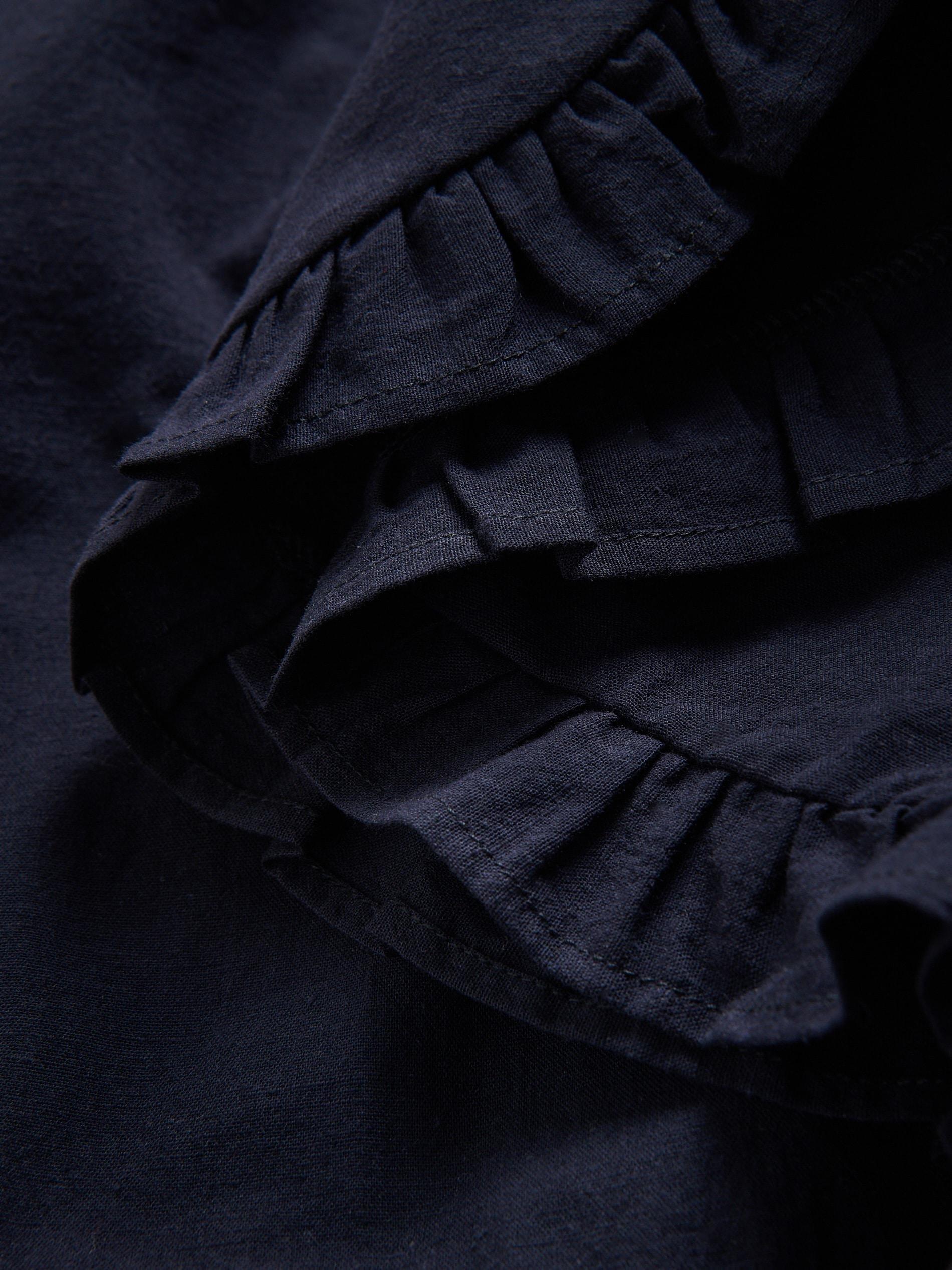 Navy Cotton Shorts With Ruffles, , large image number 5