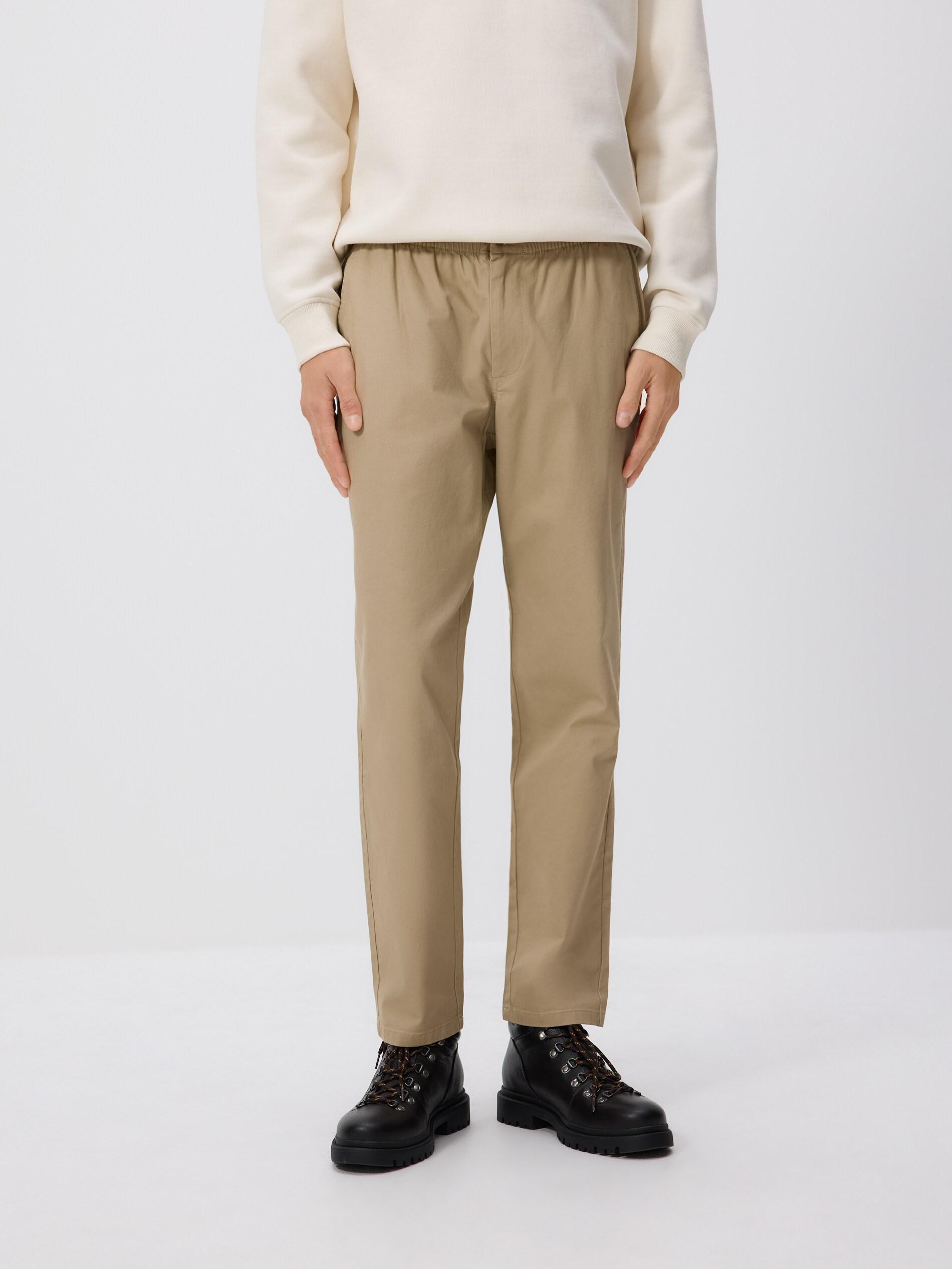Beige Slim Joggers, Beige, large image number 0