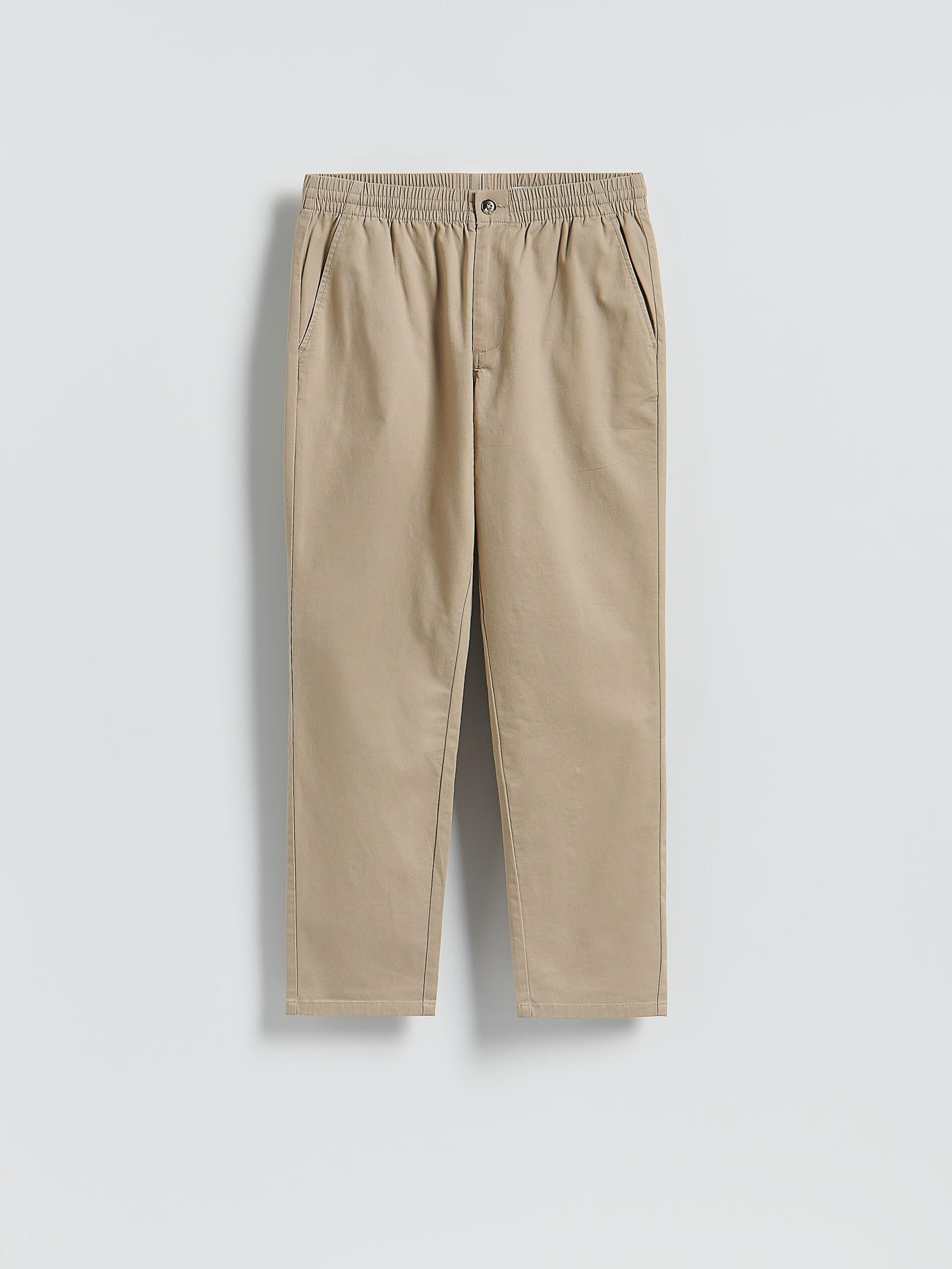 Beige Slim Joggers, Beige, large image number 3
