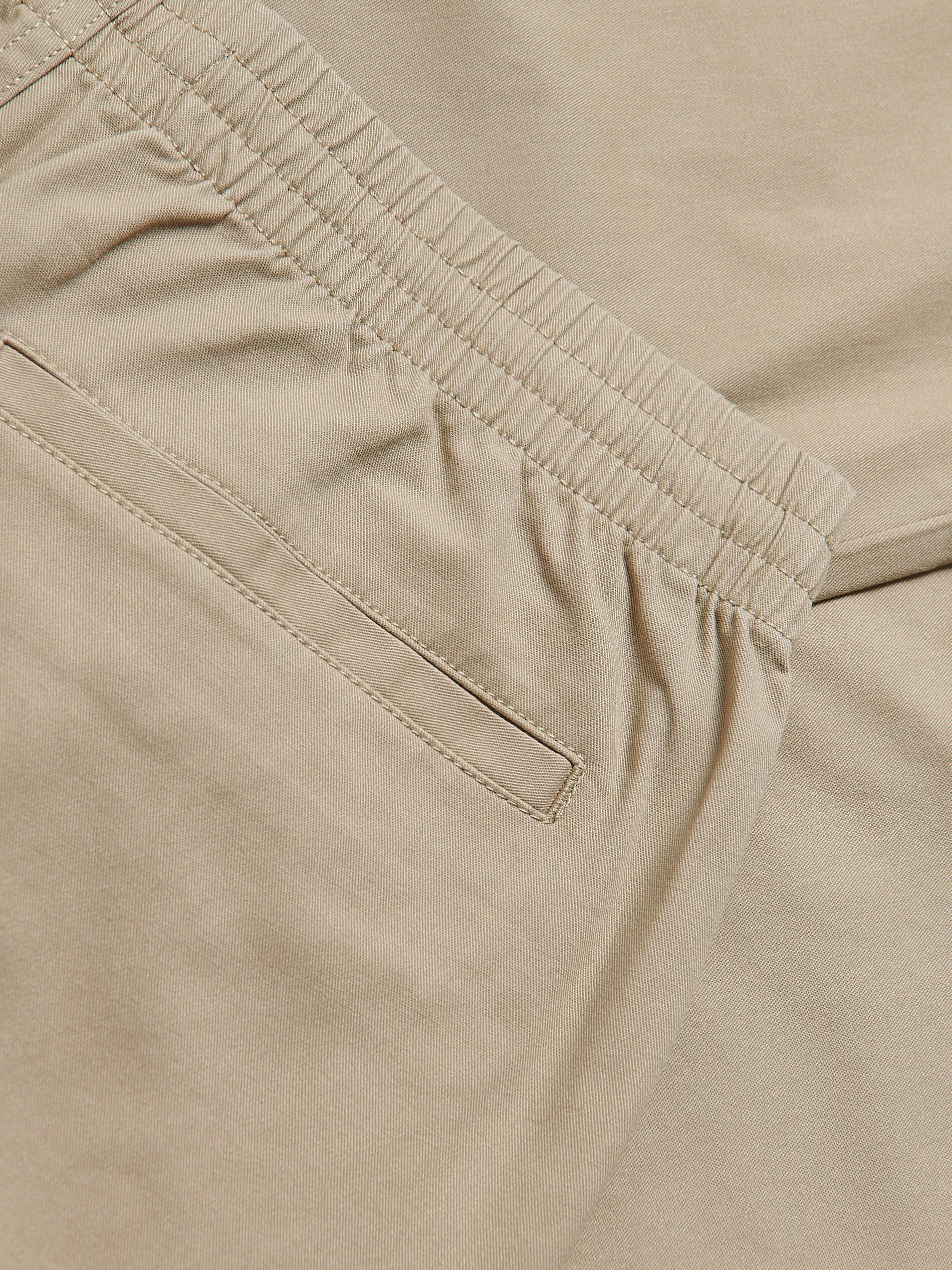 Beige Slim Joggers, Beige, large image number 4