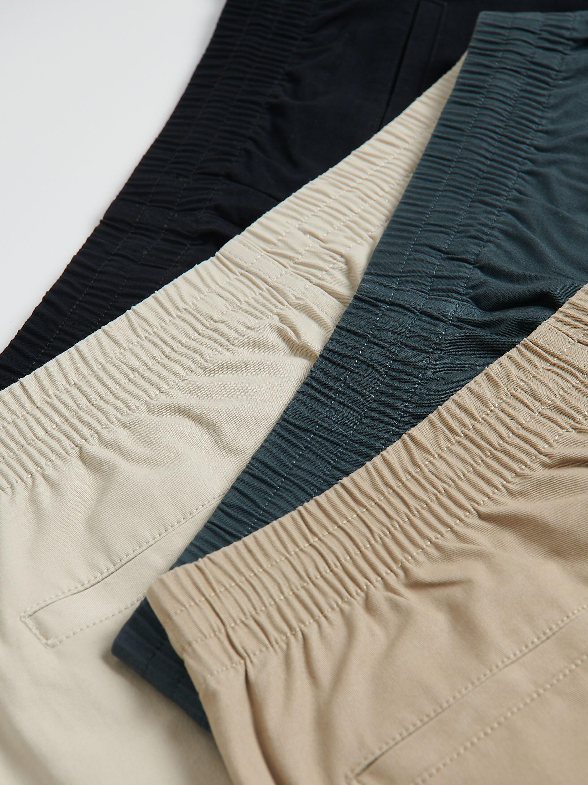 Beige Slim Joggers, Beige, large image number 5