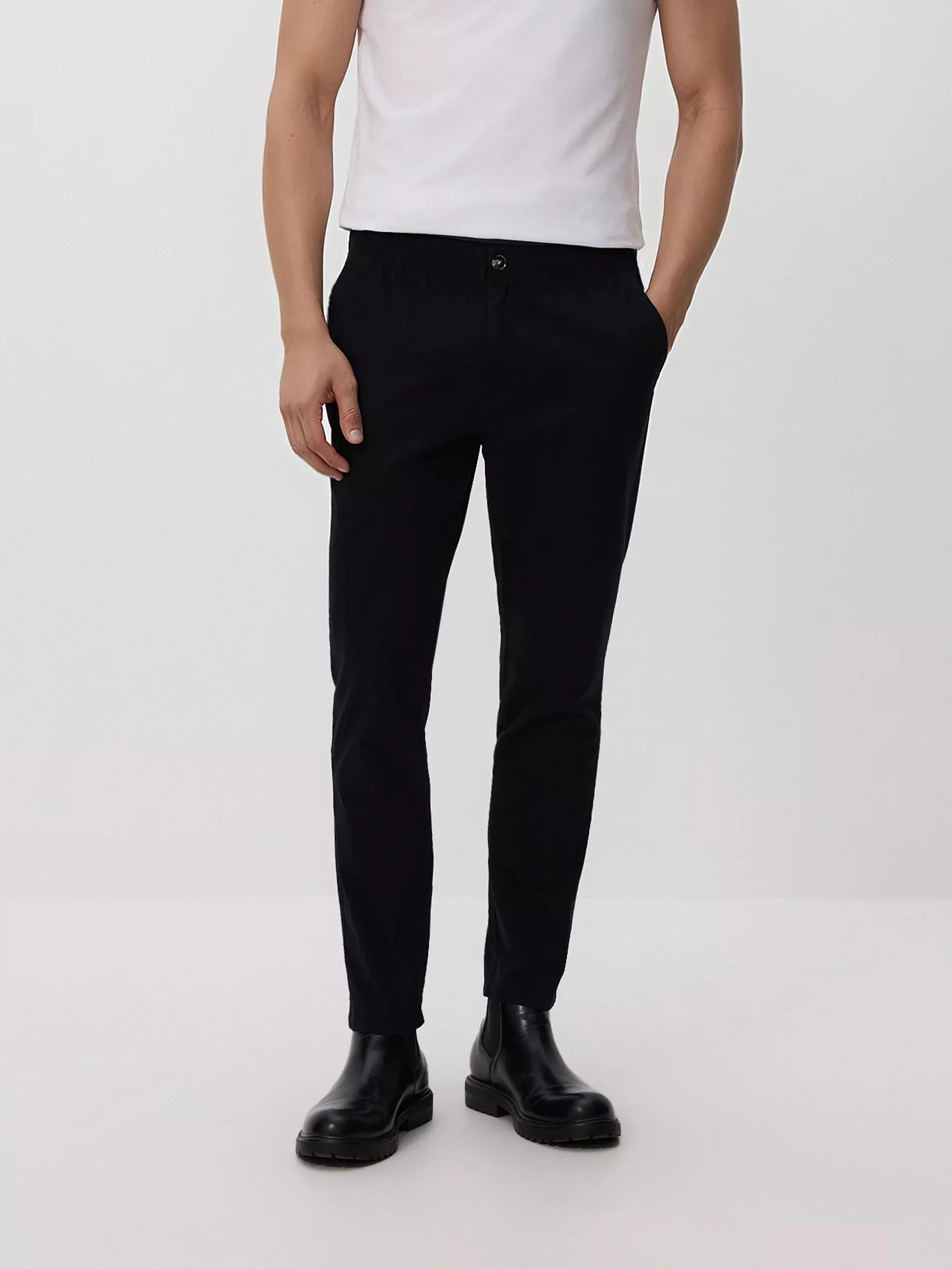 Black Slim Joggers, Black, medium