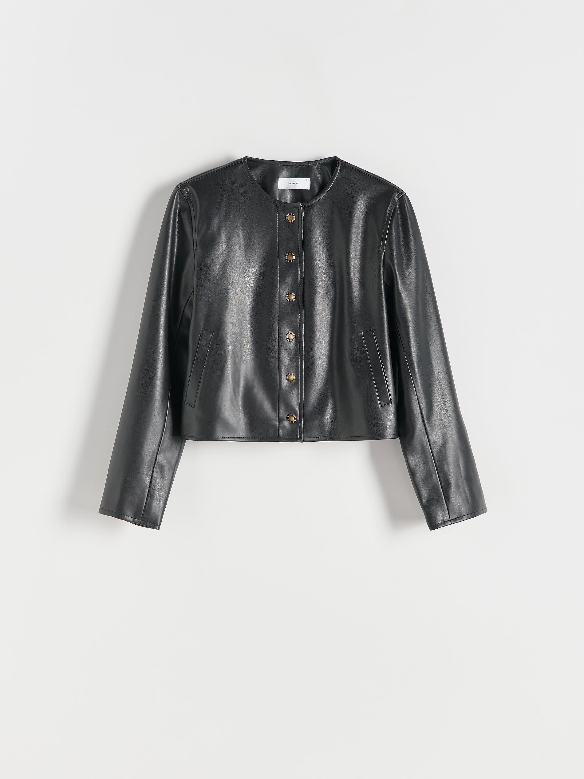 Black Jacket With Faux Fur Lining, , large image number 3