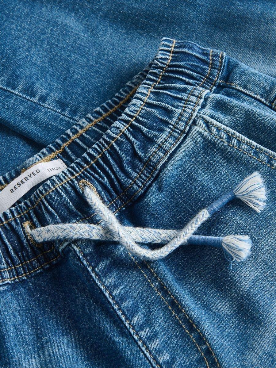 Blue Stretchy Carrot Jeans, , large image number 2