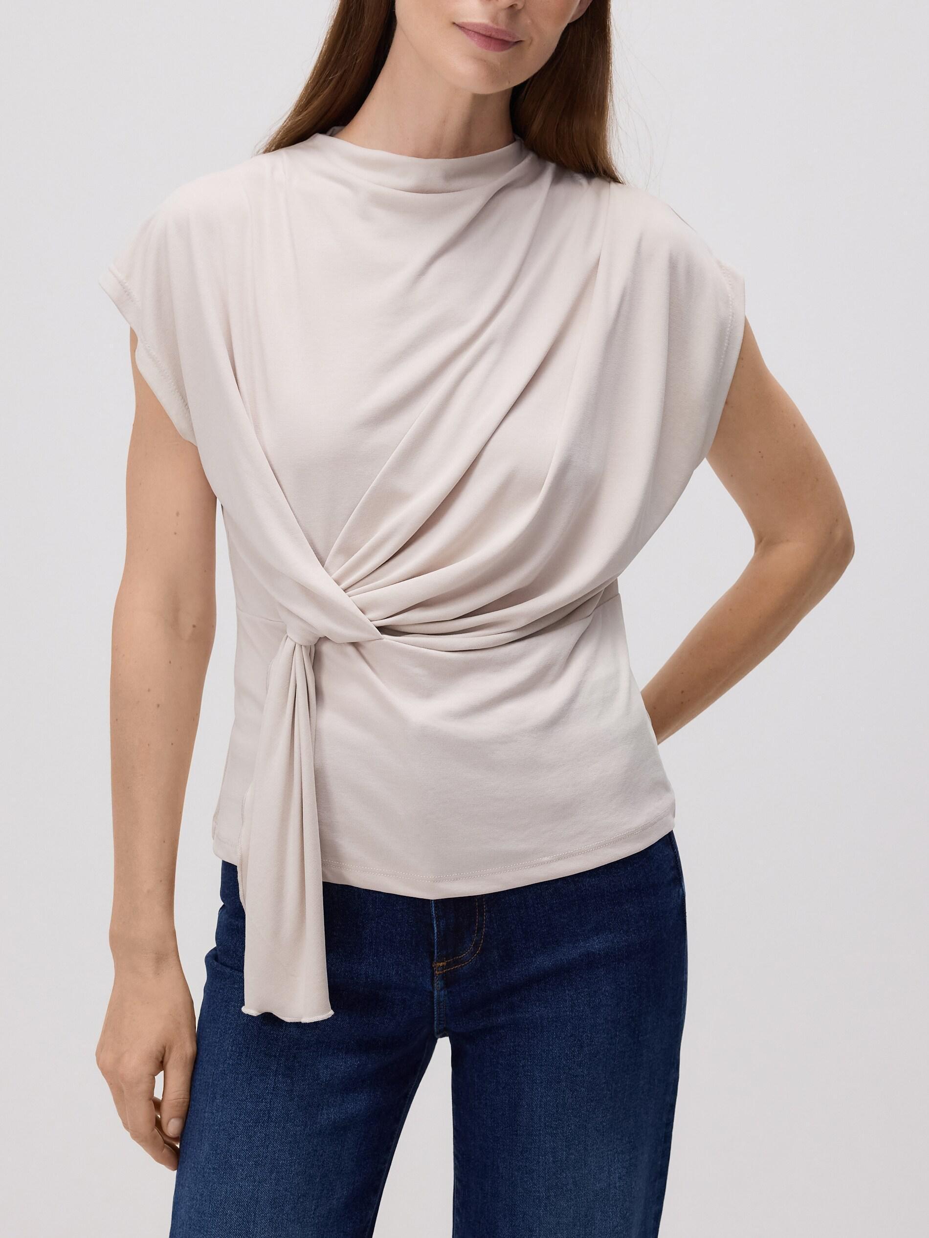 Beige Blouse, Ivory, medium