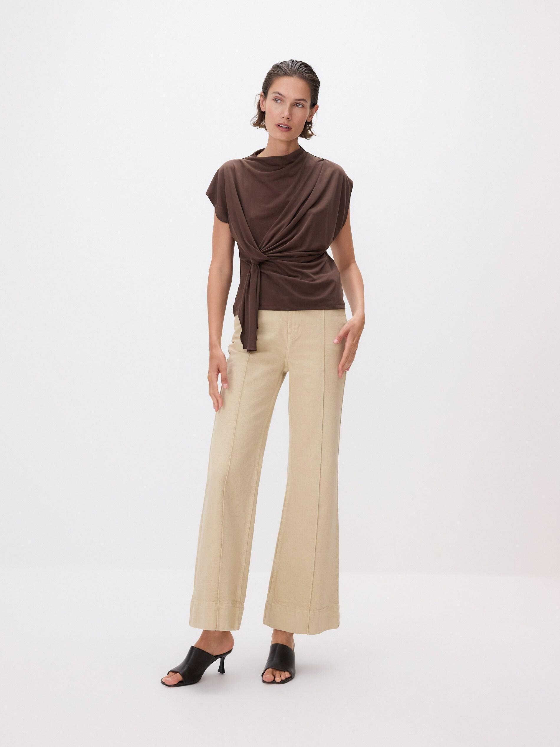 Brown Blouse, Brown, large image number 1