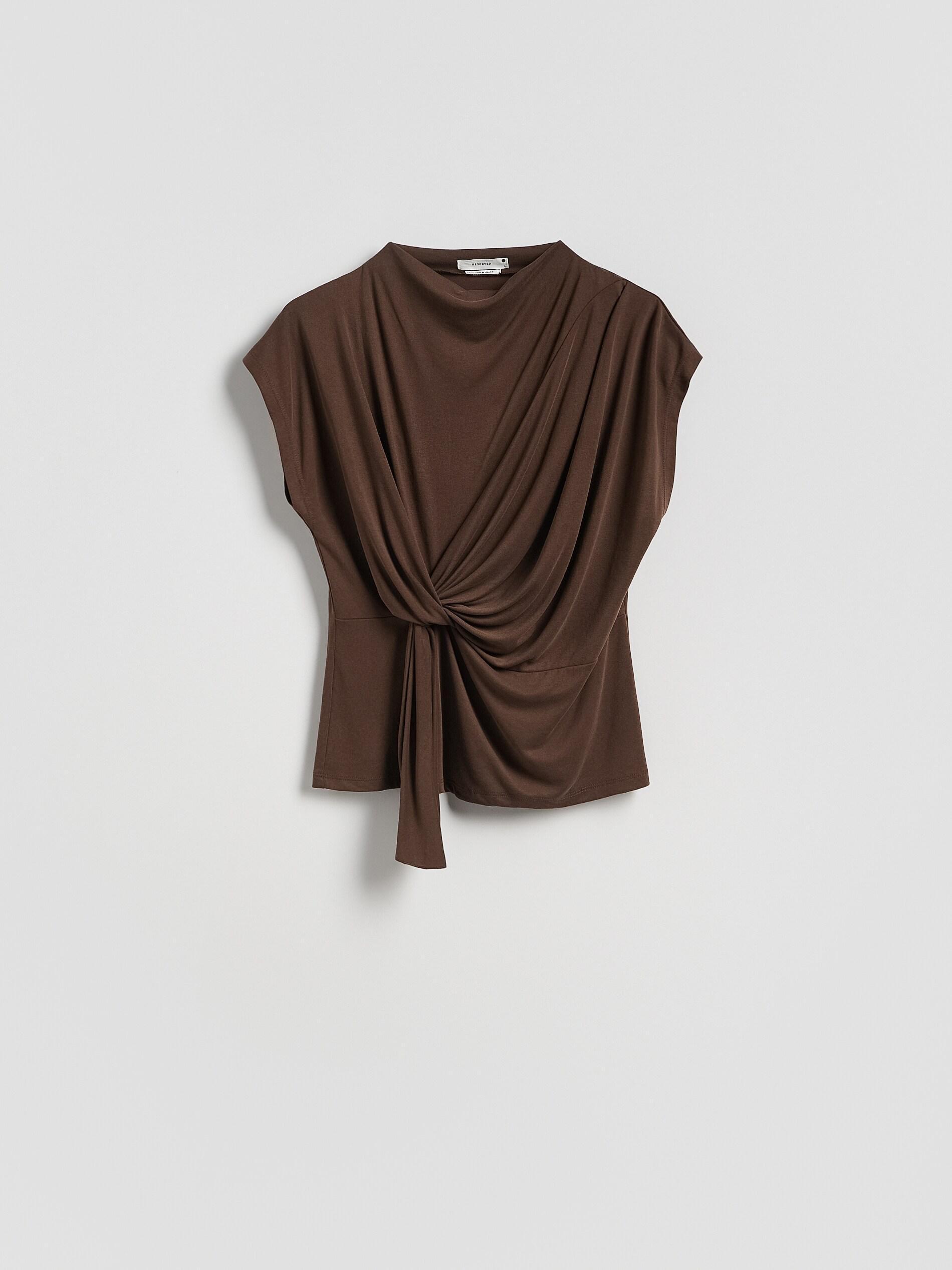 Brown Blouse, Brown, large image number 4