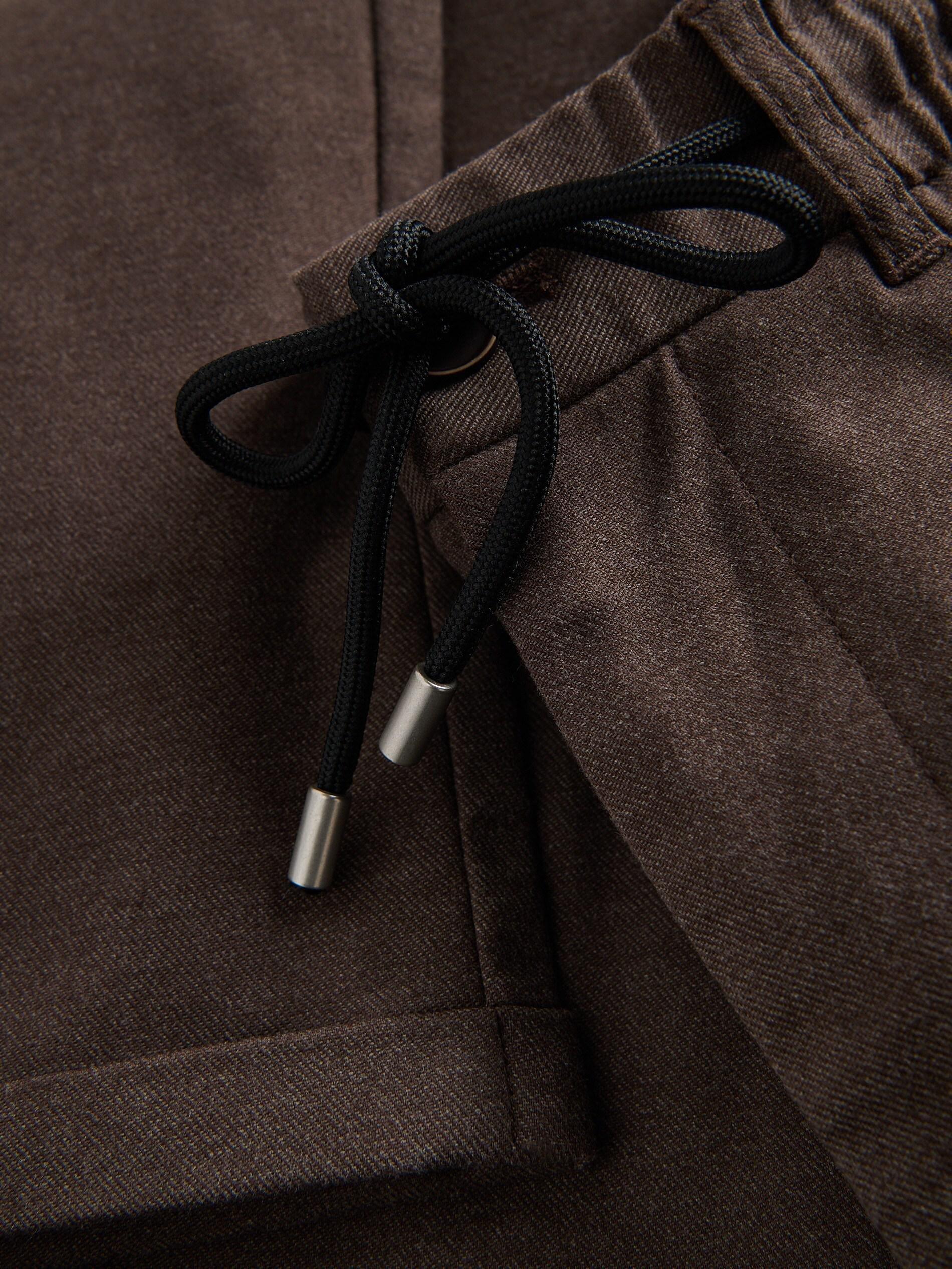 DARK BROWN Joggers, Brown, large image number 5