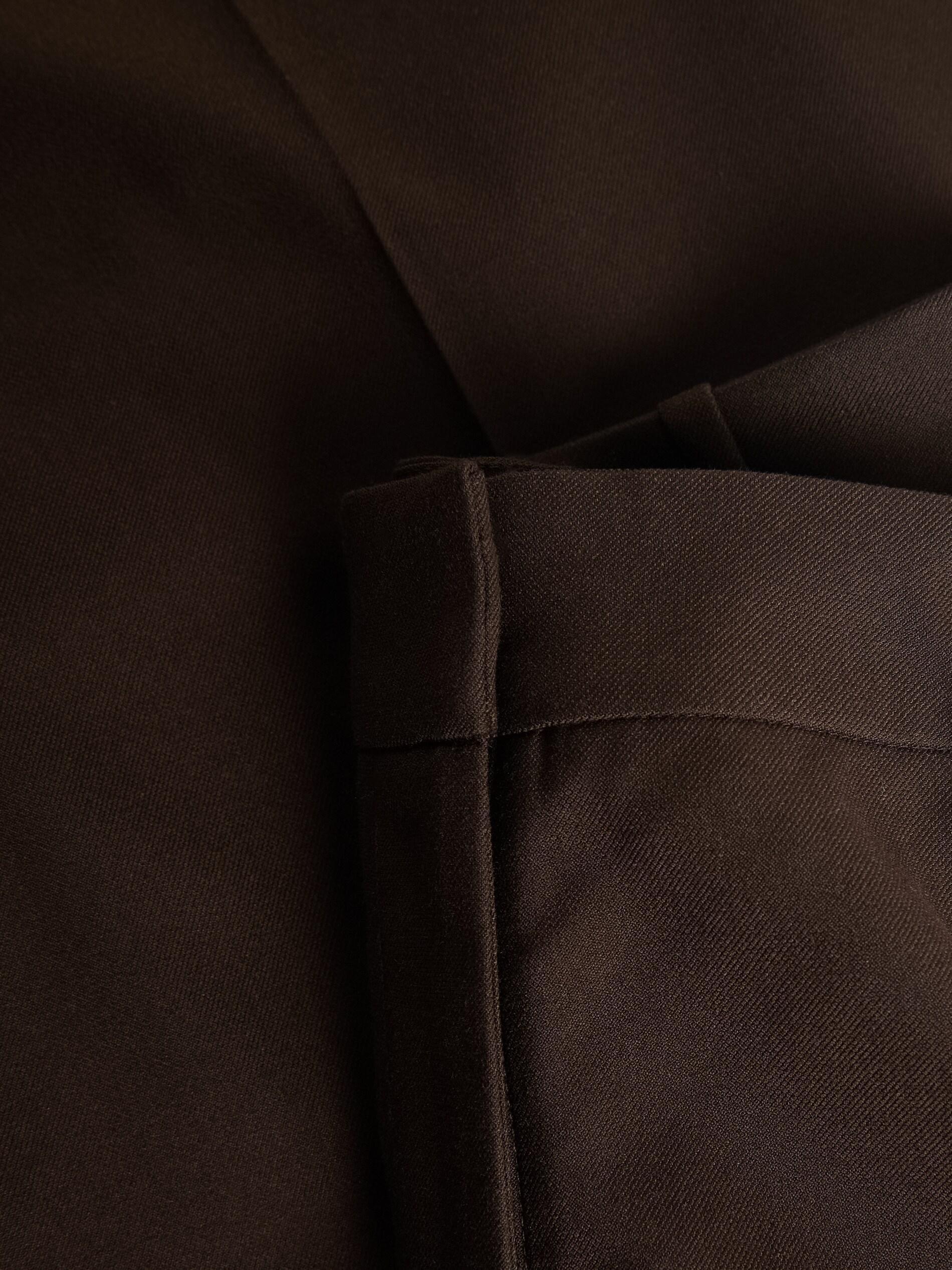 Brown Trousers With Pressed Crease, Brown, large image number 4