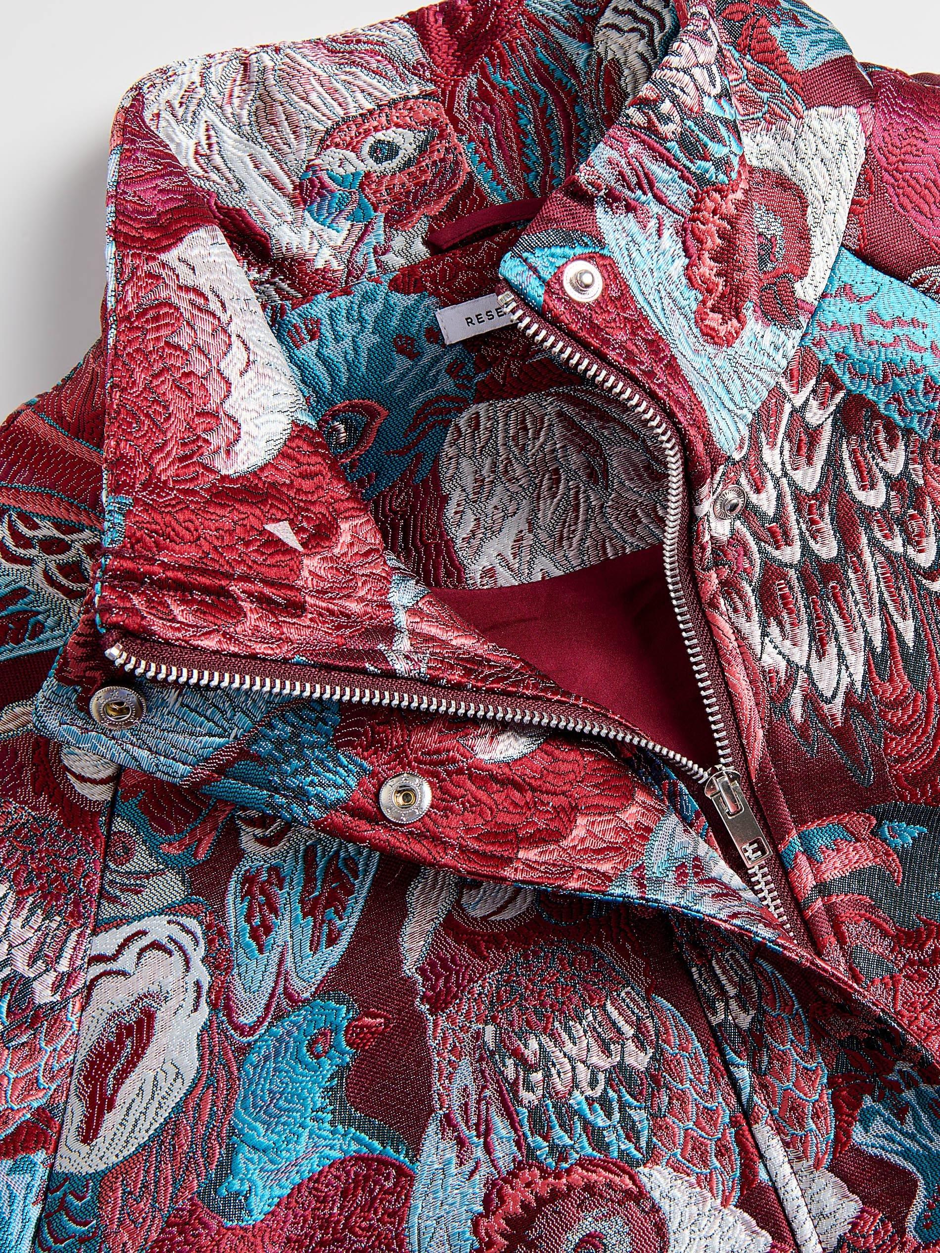 Burgundy Jacquard Jacket, 7401_53M, large image number 7