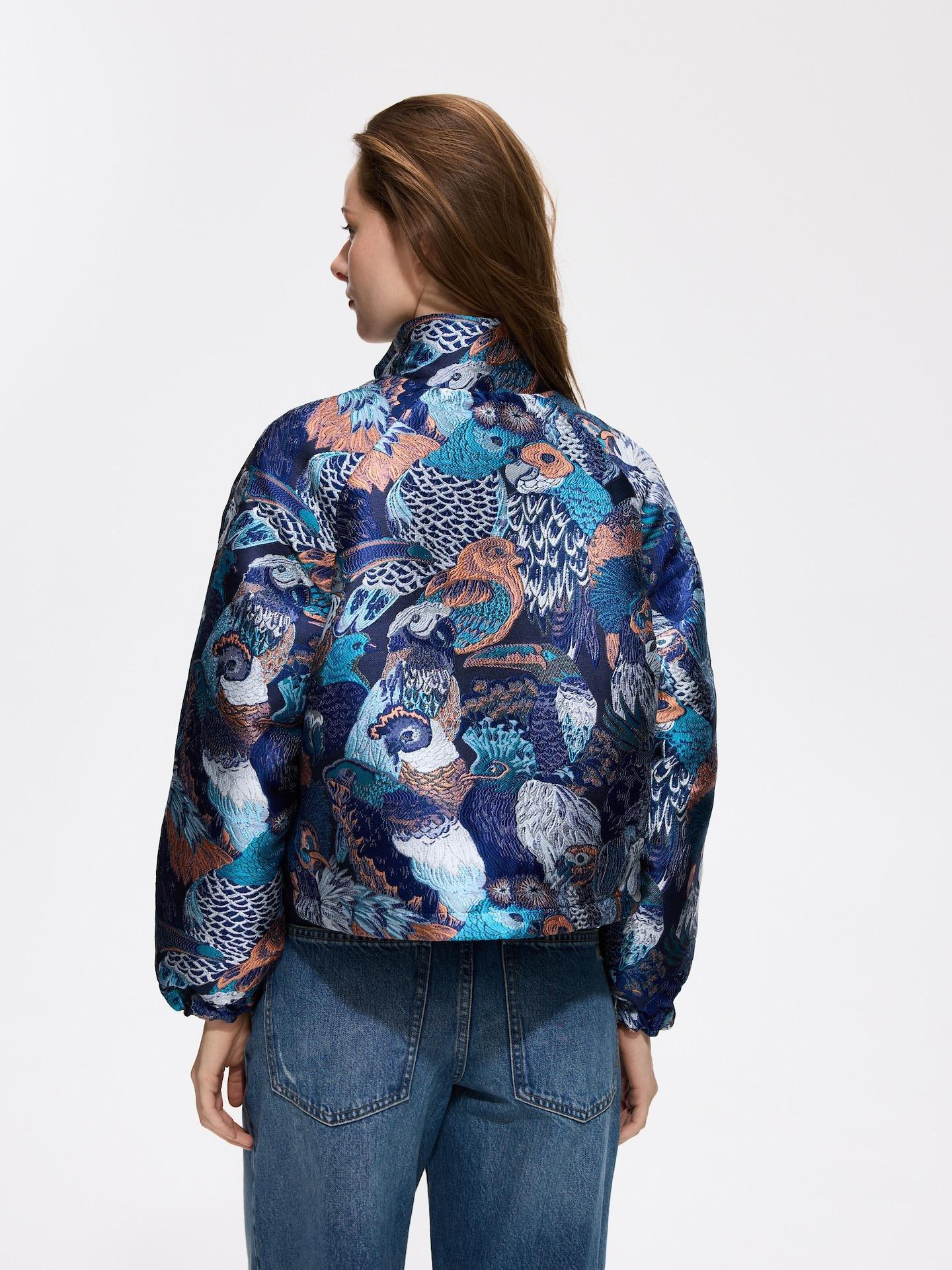 Navy Jacquard Jacket, Navy, large image number 3