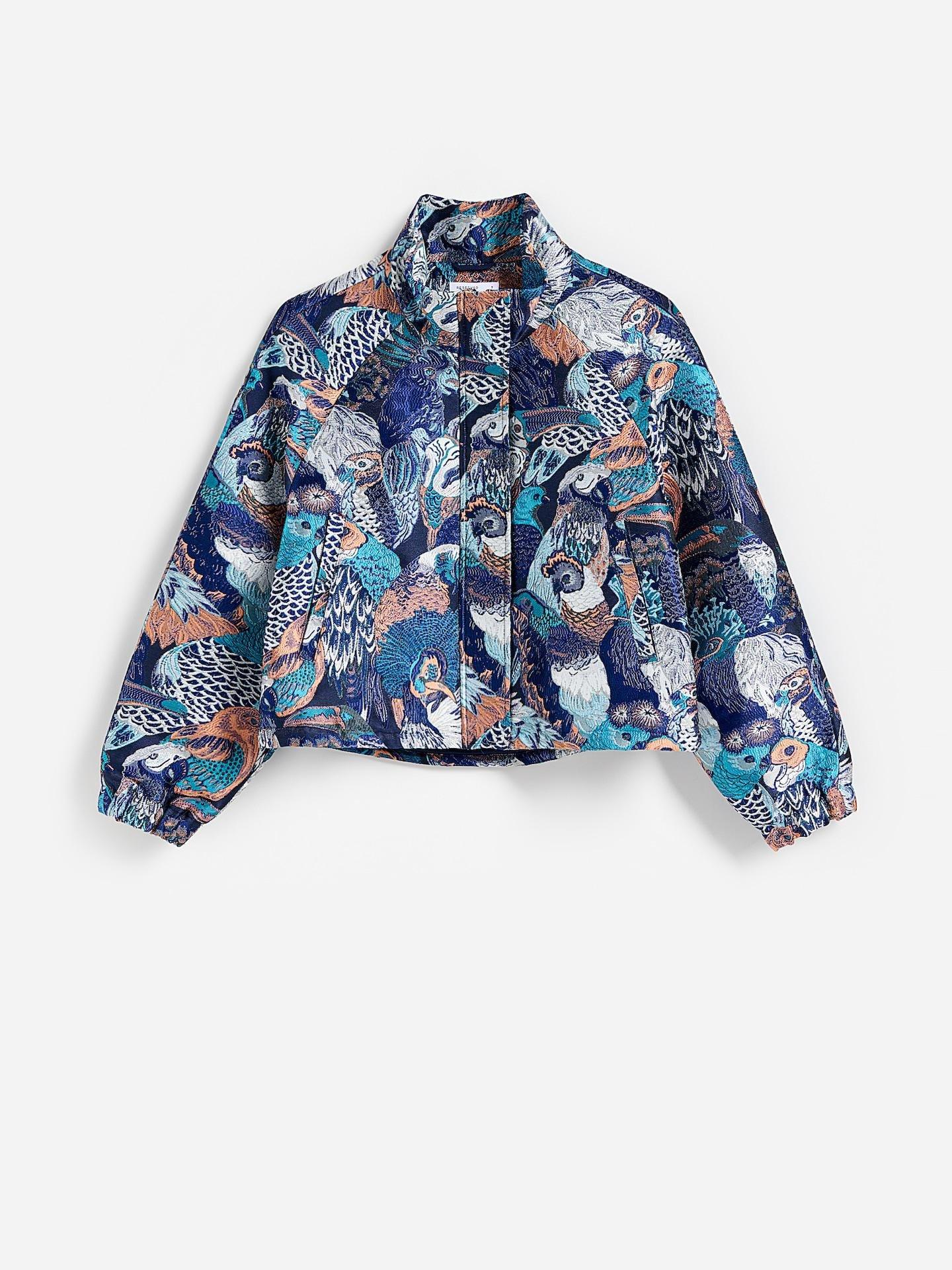 Navy Jacquard Jacket, Navy, large image number 4