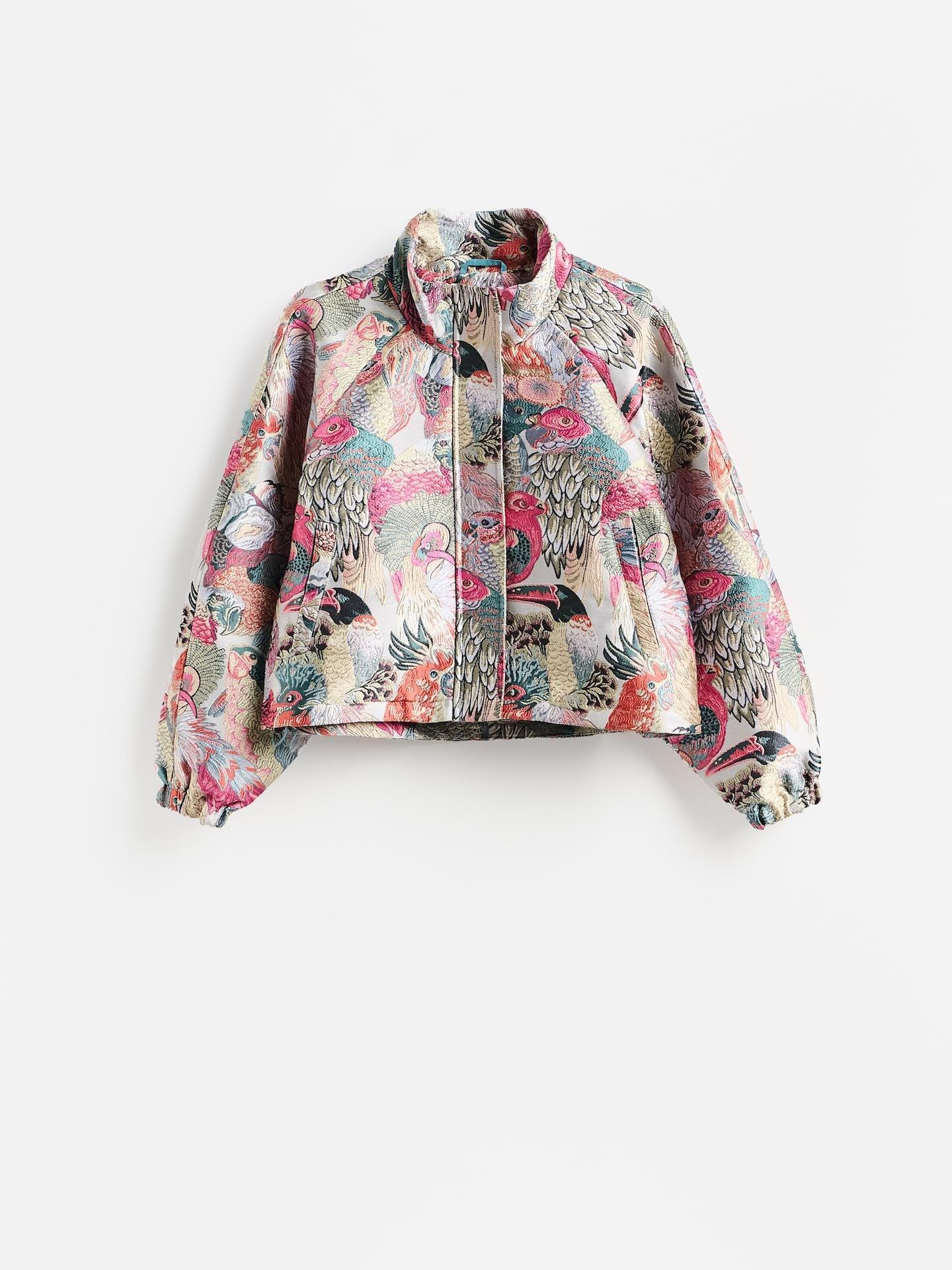 Multicolour Jacquard Jacket, Multicolor, medium