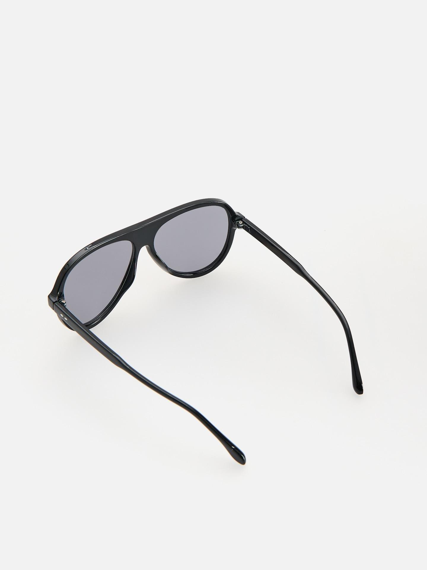 Black Aviator Sunglasses, Black, large image number 3