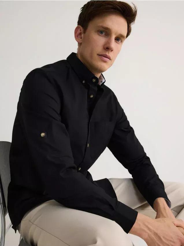 Men`S Shirt Black, , large image number 0