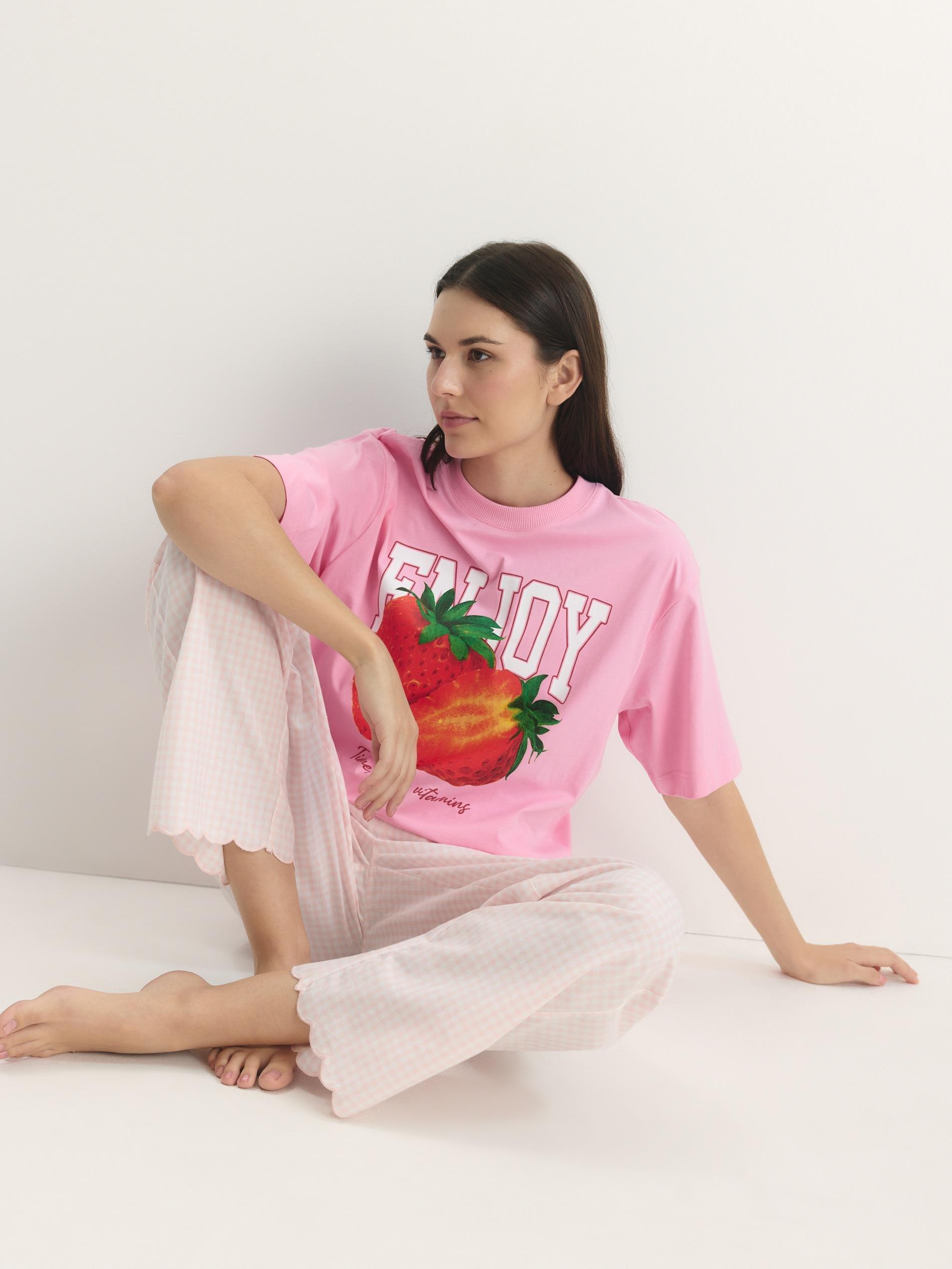 Pink Regular Fit Printed T-Shirt, , large image number 2