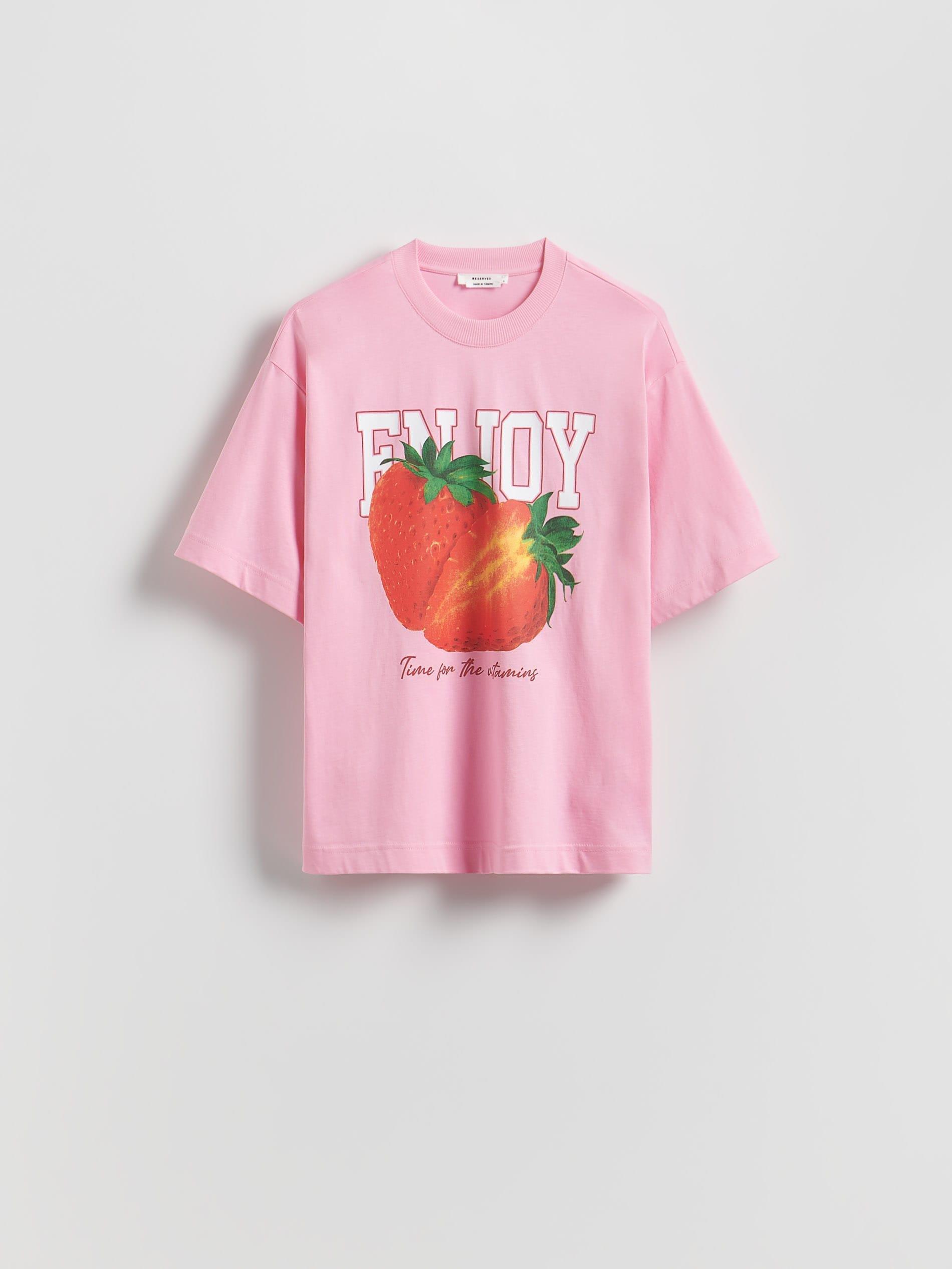 Pink Regular Fit Printed T-Shirt, , large image number 3