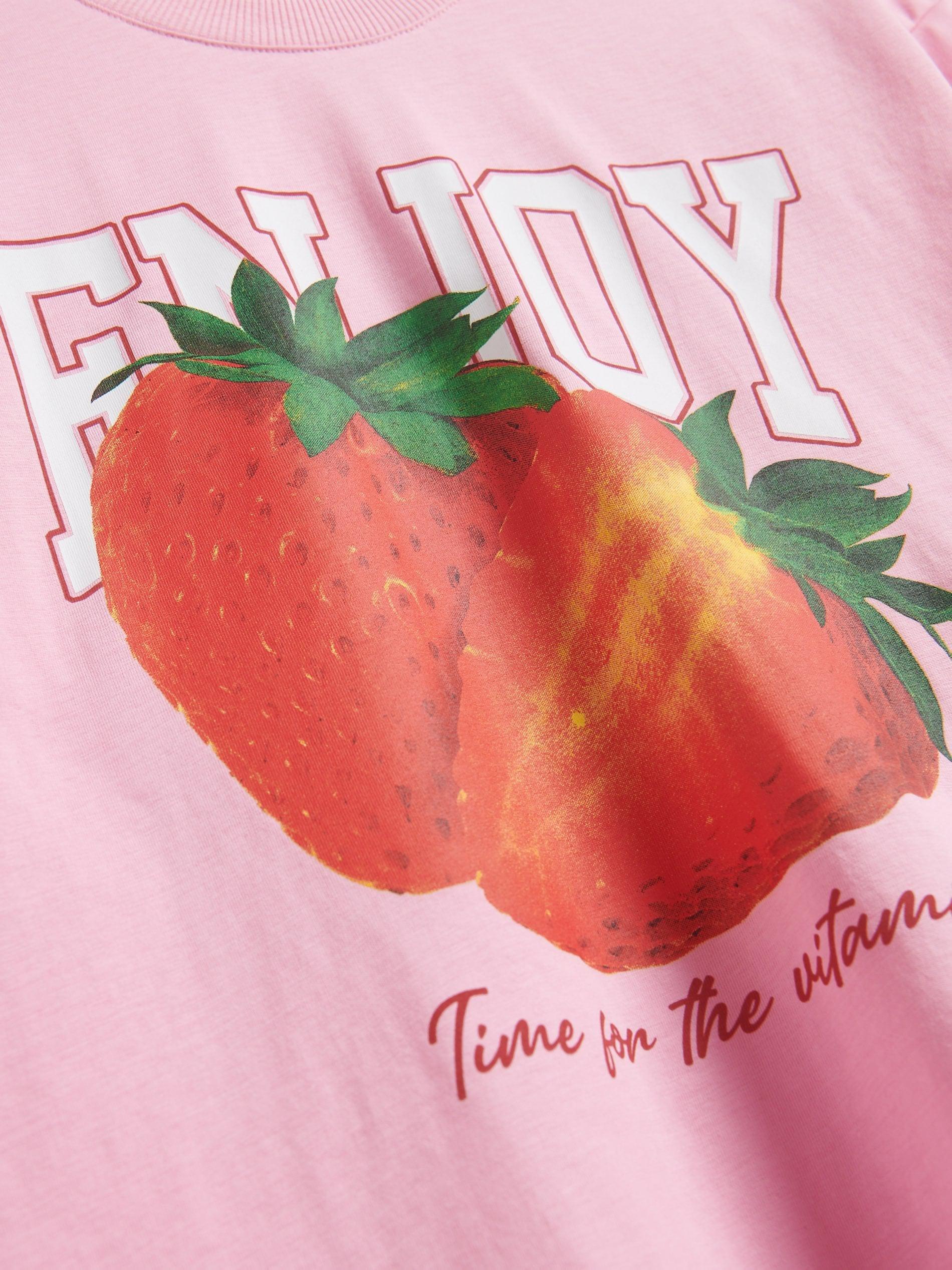 Pink Regular Fit Printed T-Shirt, , large image number 4