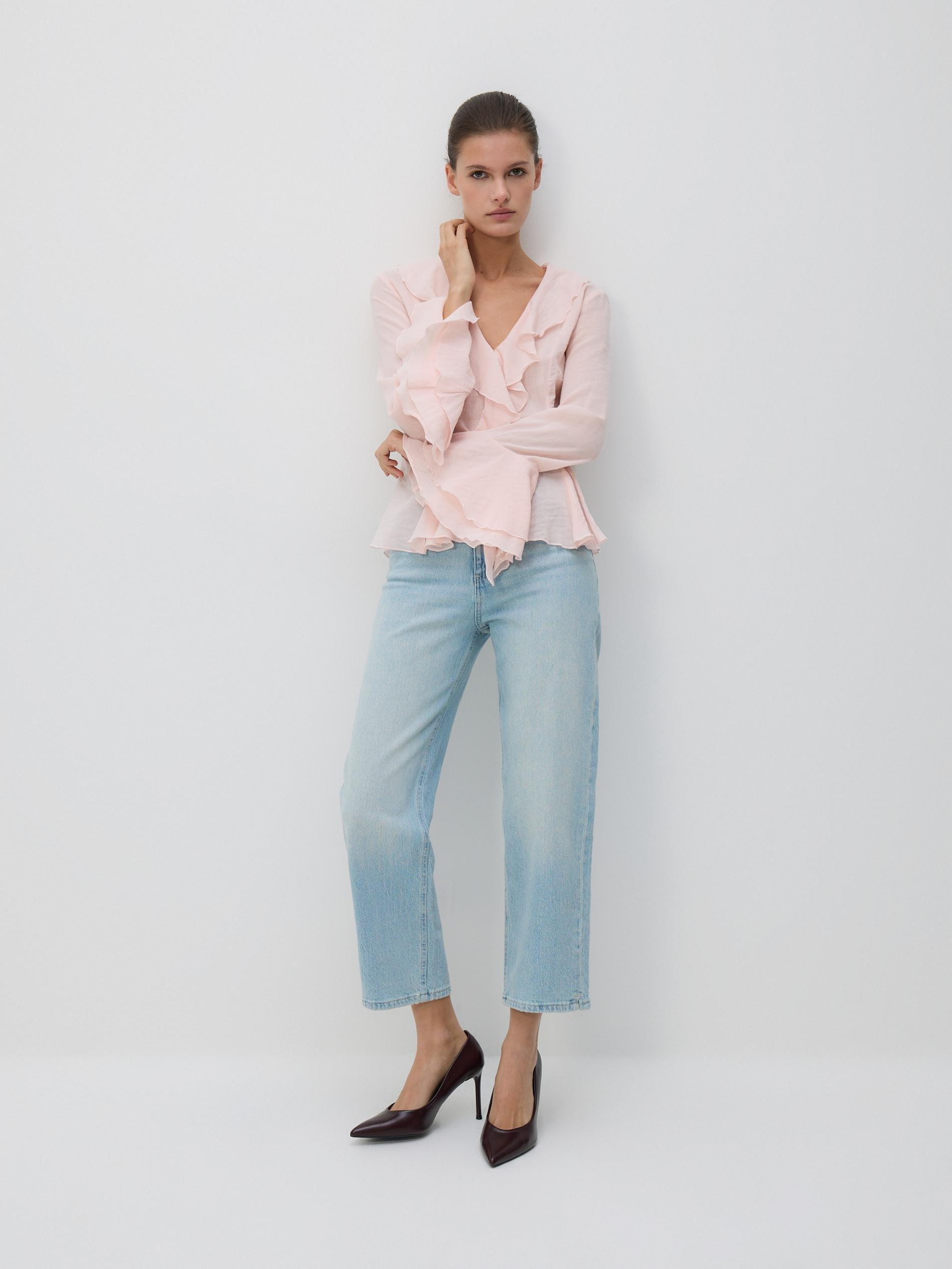 Pink Shirt With Frill, Pink, large image number 2