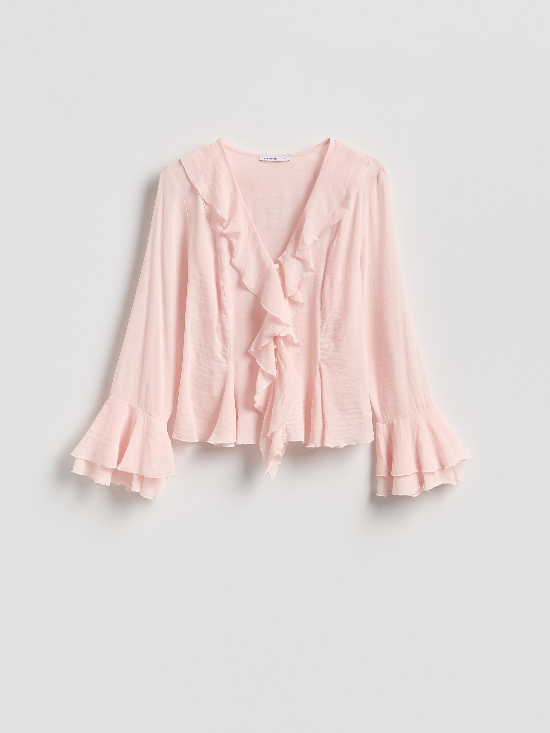 Pink Shirt With Frill, Pink, large image number 4