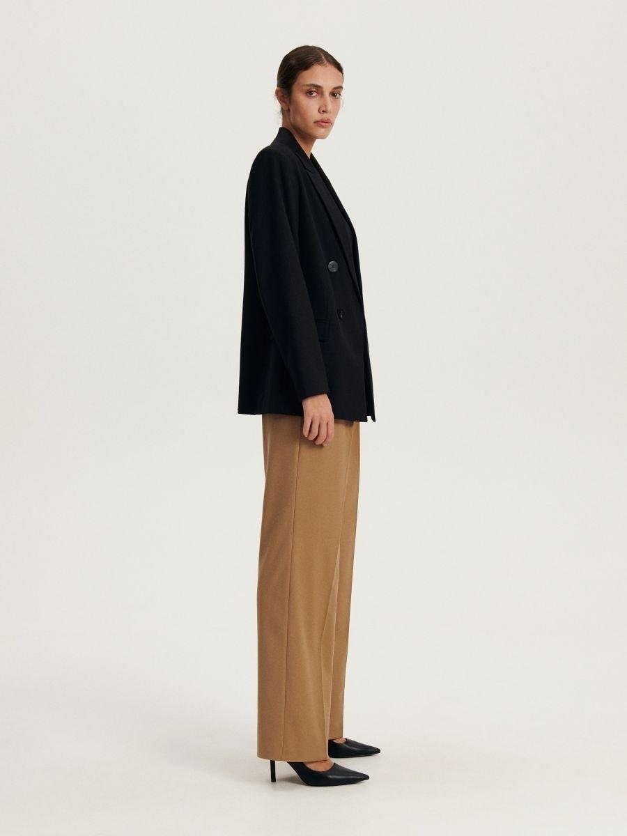 Black Double-Breasted Jacket, , large image number 2