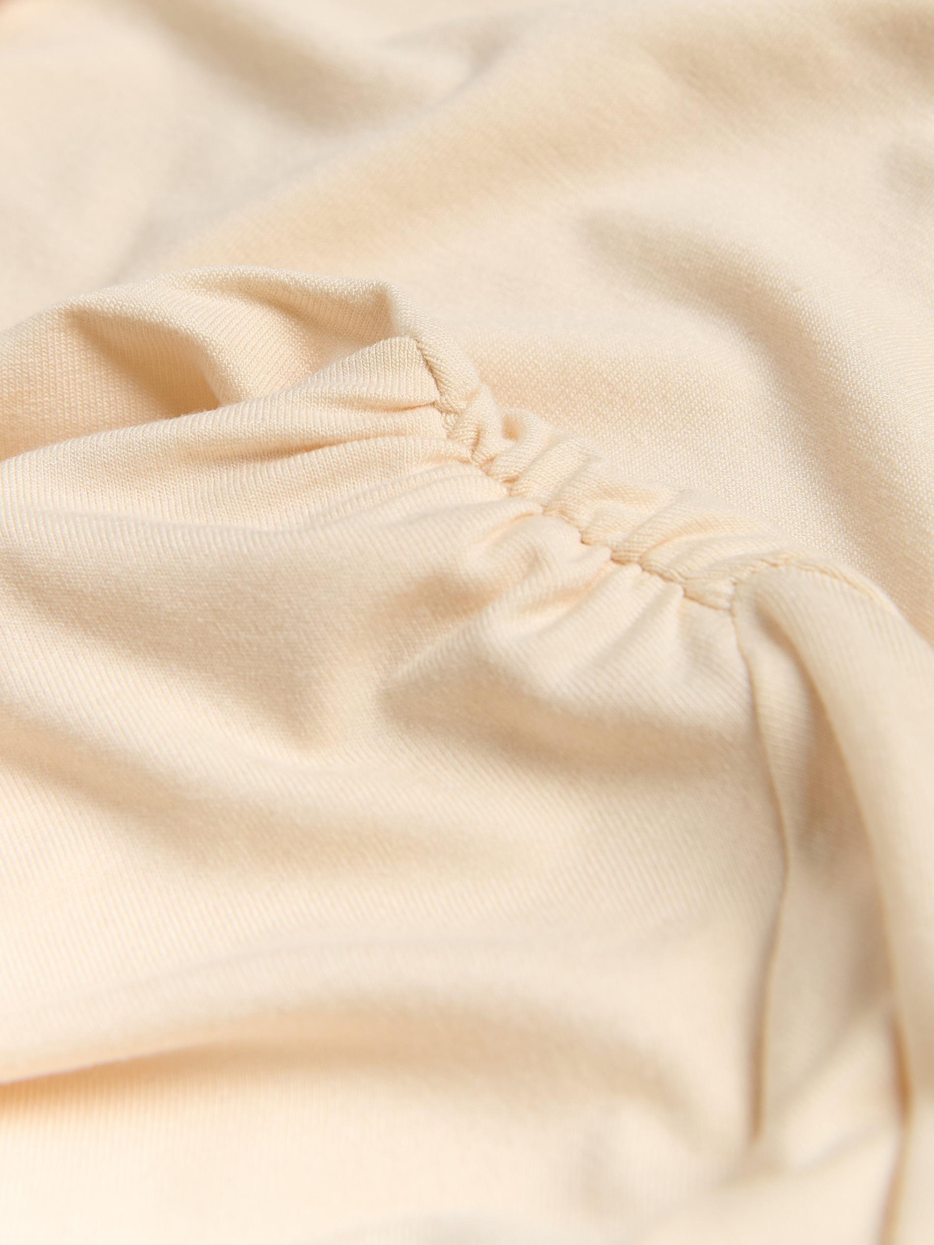 Beige Top With Decorative Gathering, Ivory, large image number 9