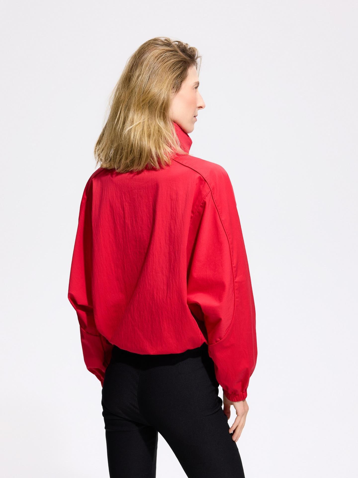 Red Jacket With High Stand Up Collar, Red, large image number 4