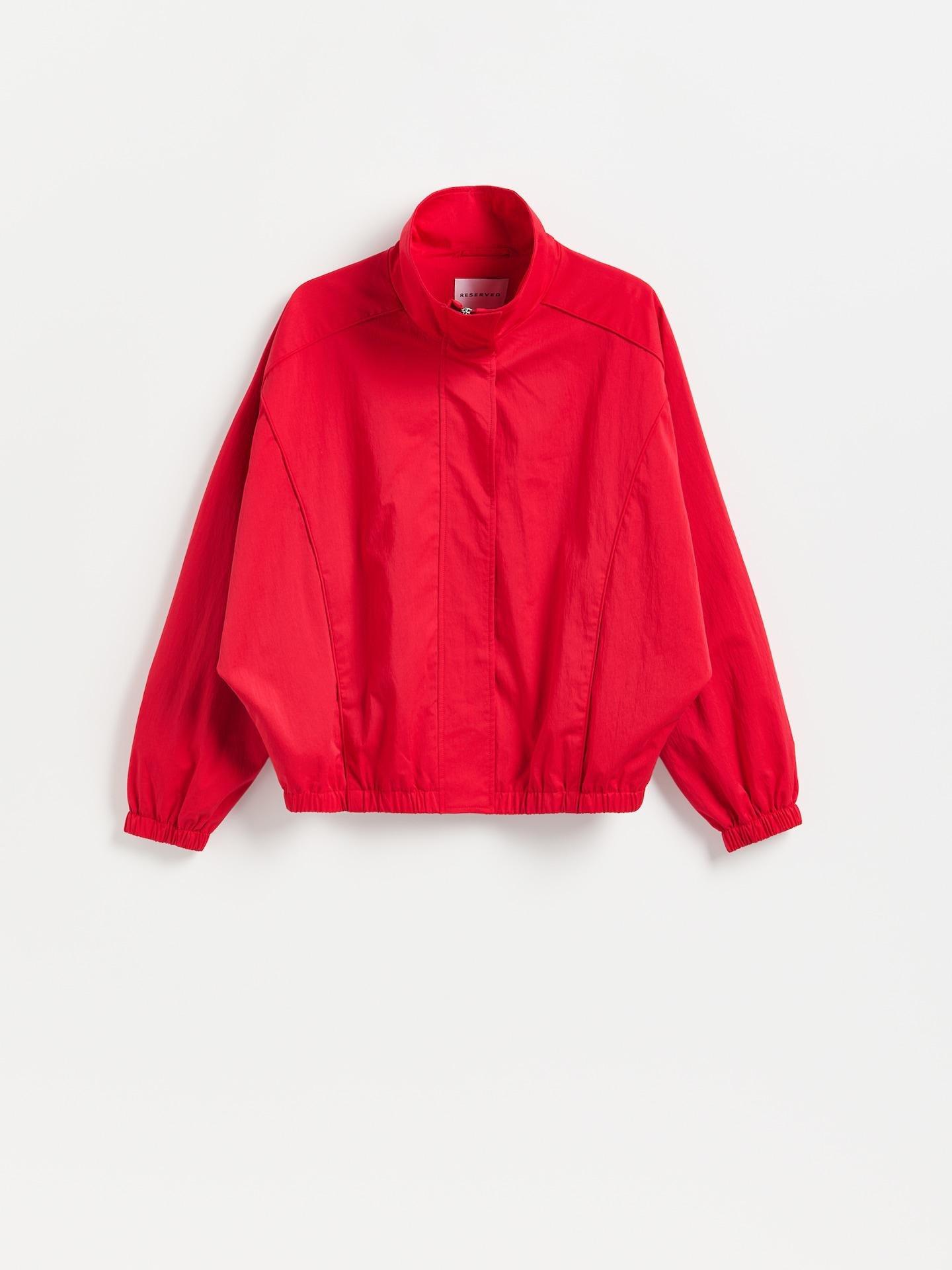 Red Jacket With High Stand Up Collar, Red, large image number 6