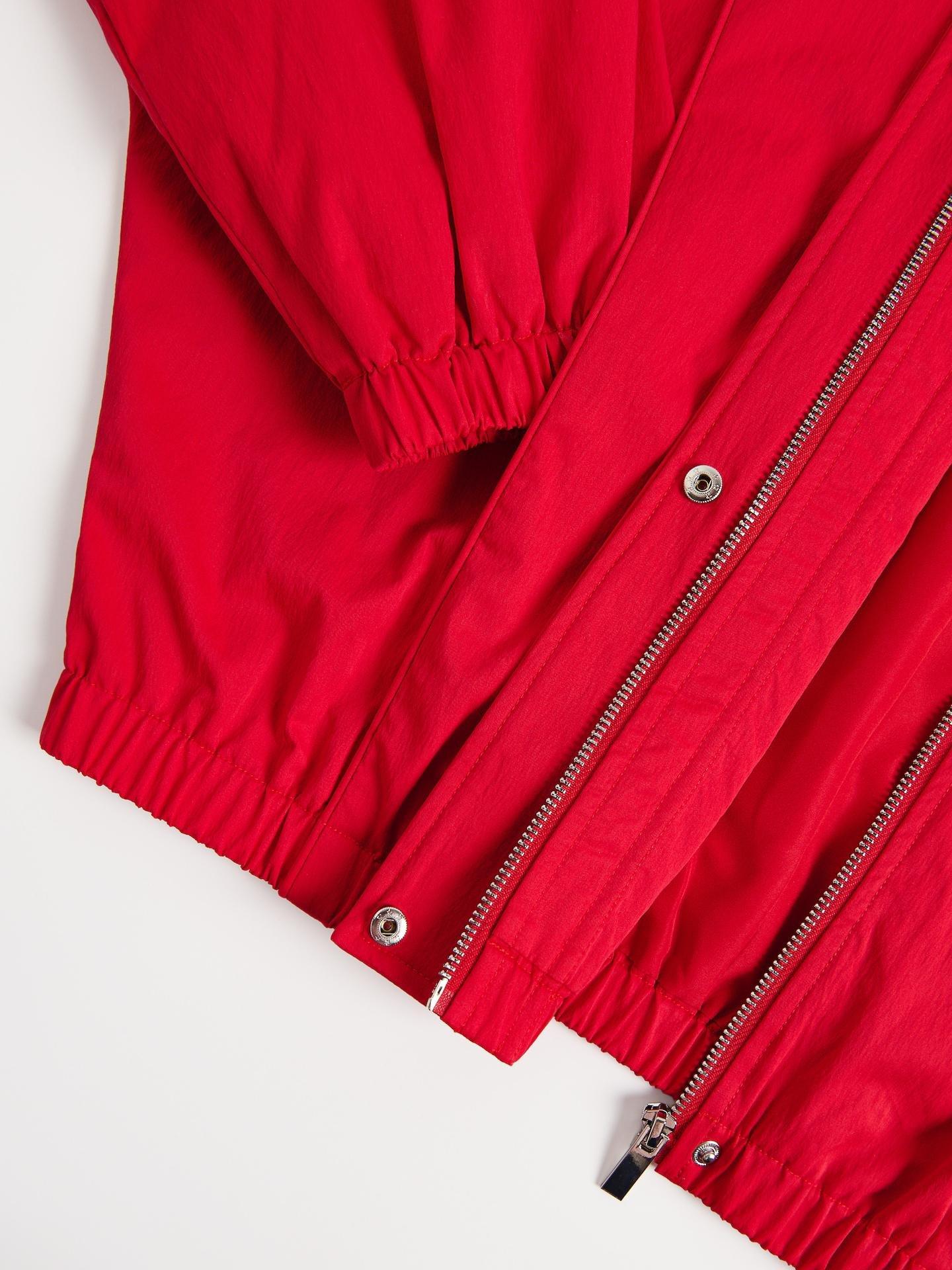 Red Jacket With High Stand Up Collar, Red, large image number 7