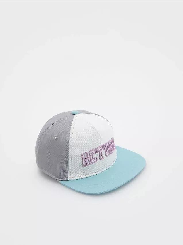 Grey Cotton Baseball Cap, Kids Unisex, , large image number 0