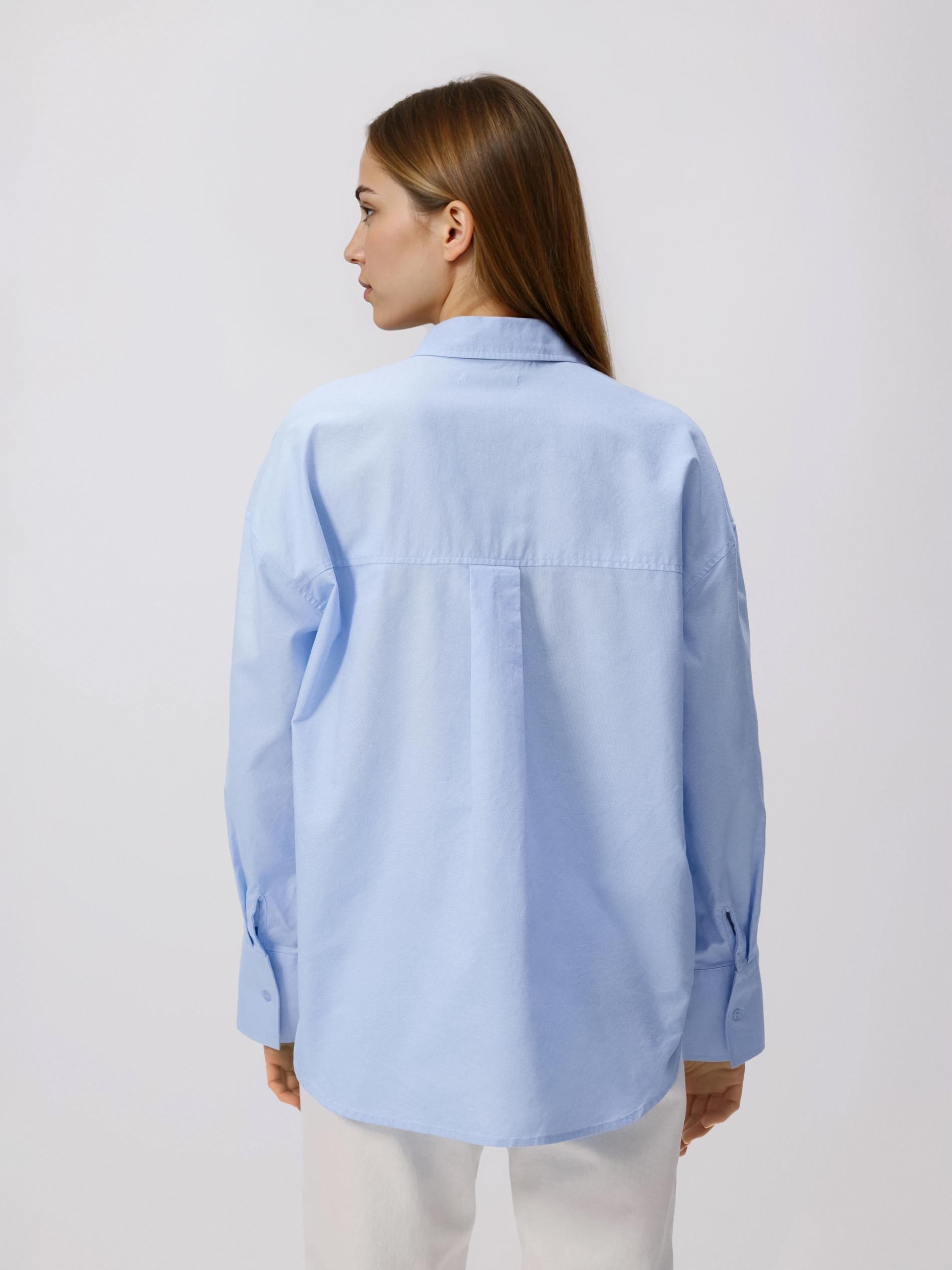 Blue Oxford Shirt In Cotton, Blue, medium