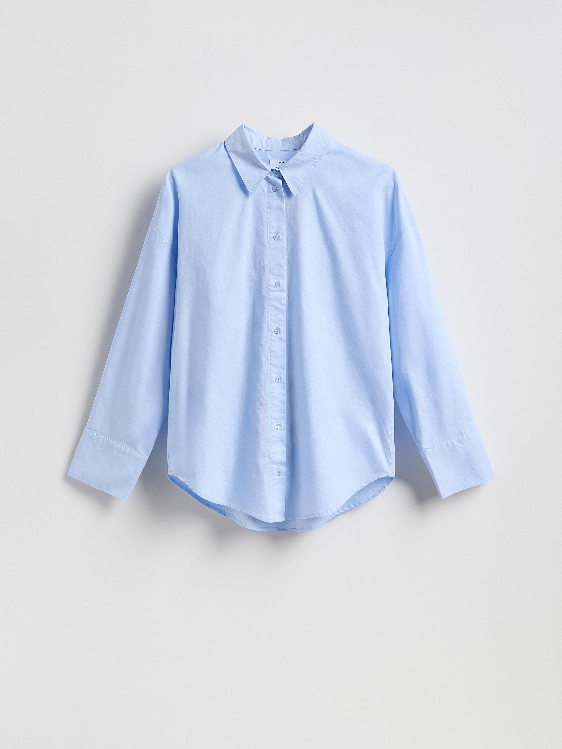 Blue Oxford Shirt In Cotton, Blue, large image number 3