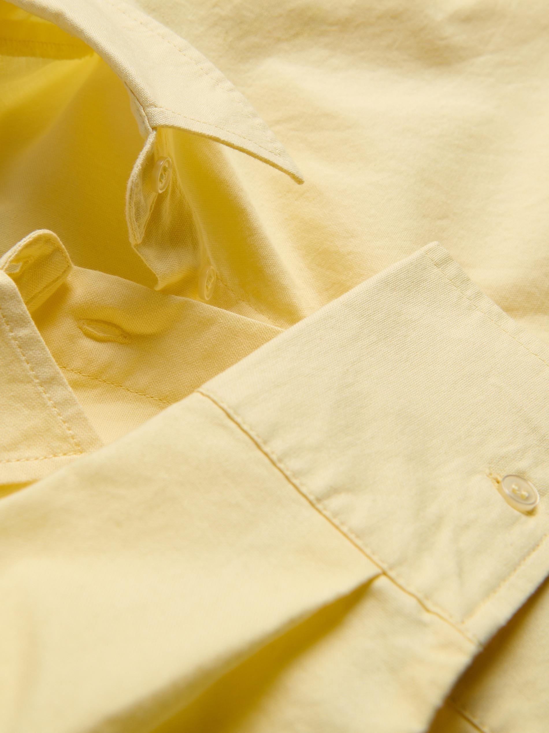 Yellow Oxford Shirt In Cotton, Yellow, large image number 5