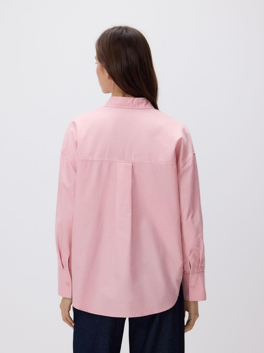 Pink Cotton Shirt, Pink, medium