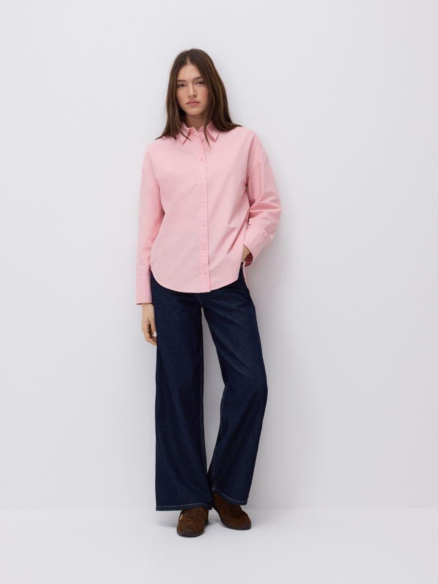 Pink Cotton Shirt, Pink, large image number 3