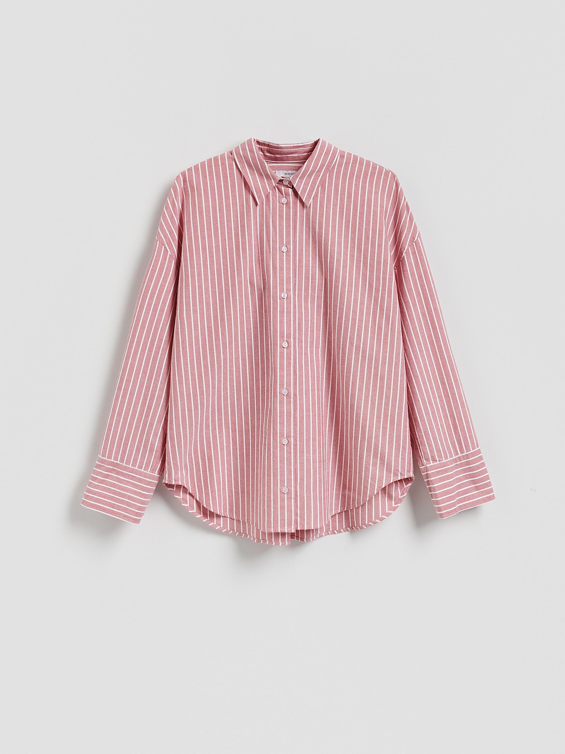 Red Oxford Shirt In Cotton, Red, large image number 3