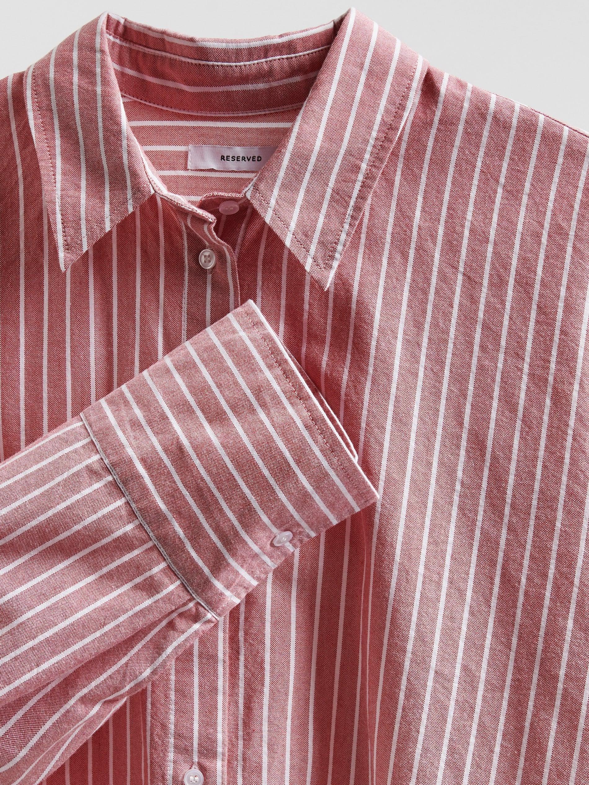 Red Oxford Shirt In Cotton, Red, large image number 4