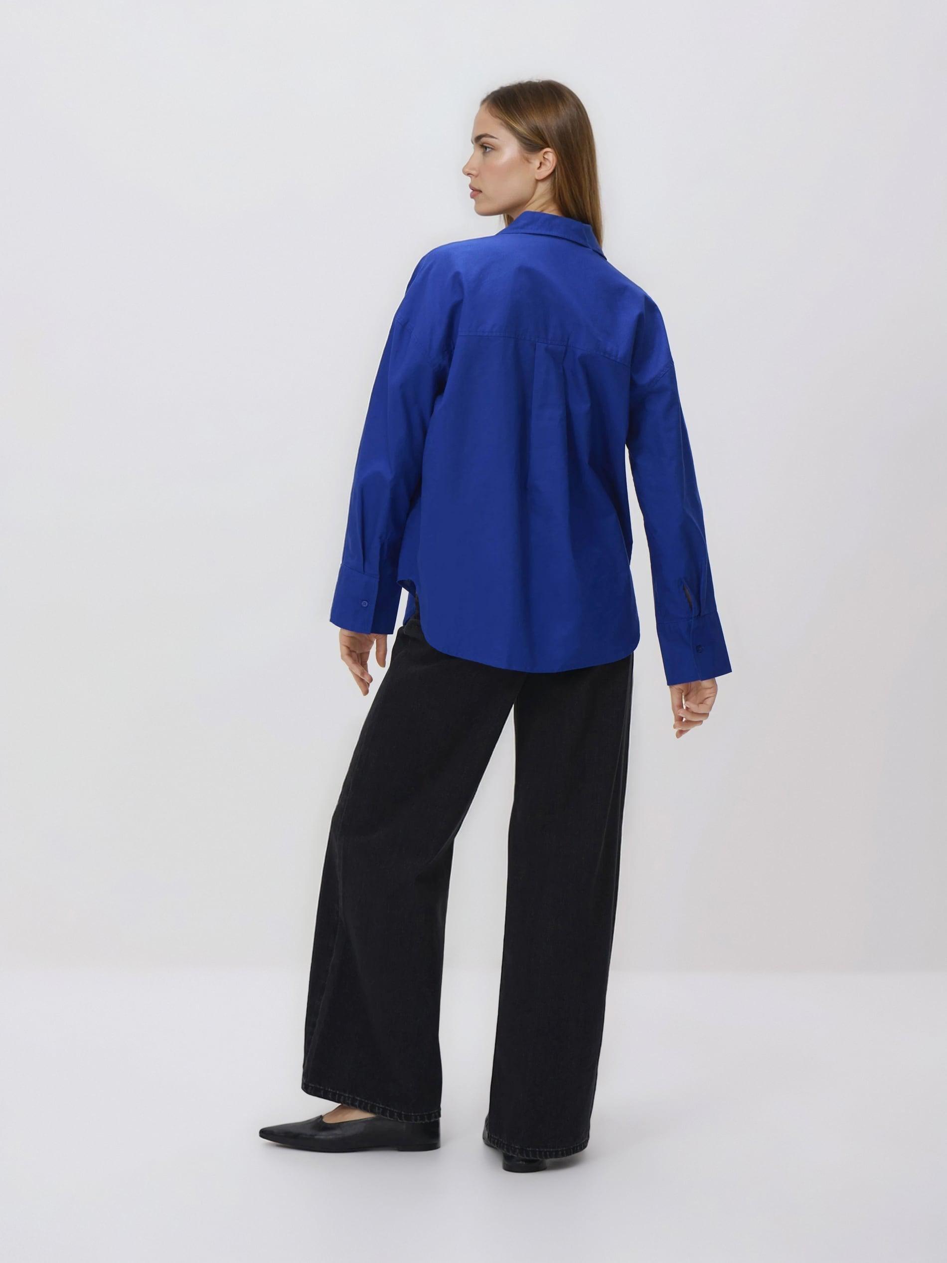 Cobalt Oxford Shirt In Cotton, No Colour, large image number 2