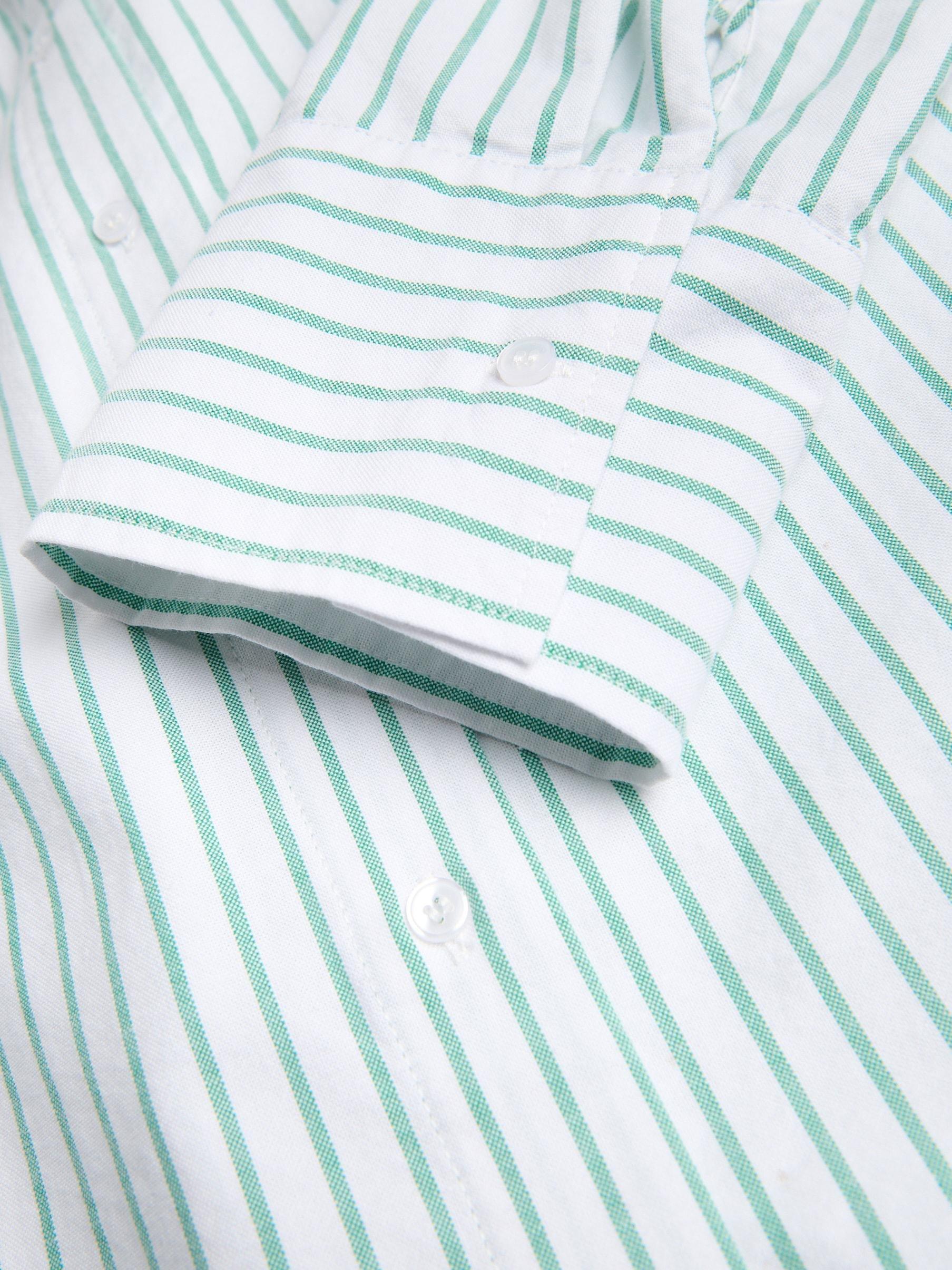 Green Oxford Shirt In Cotton, Green, large image number 4