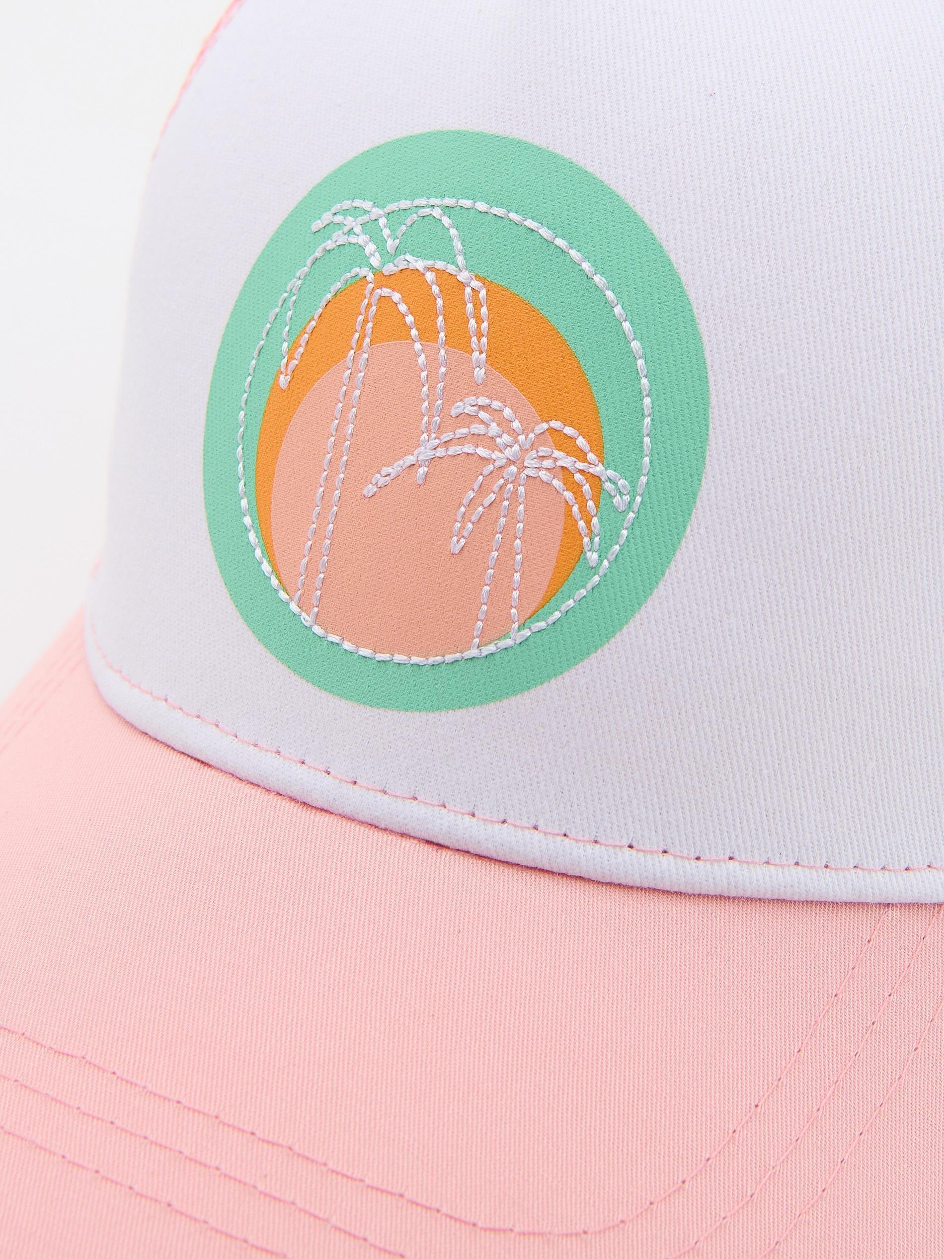 Pink Embroidered Cap, , large image number 2