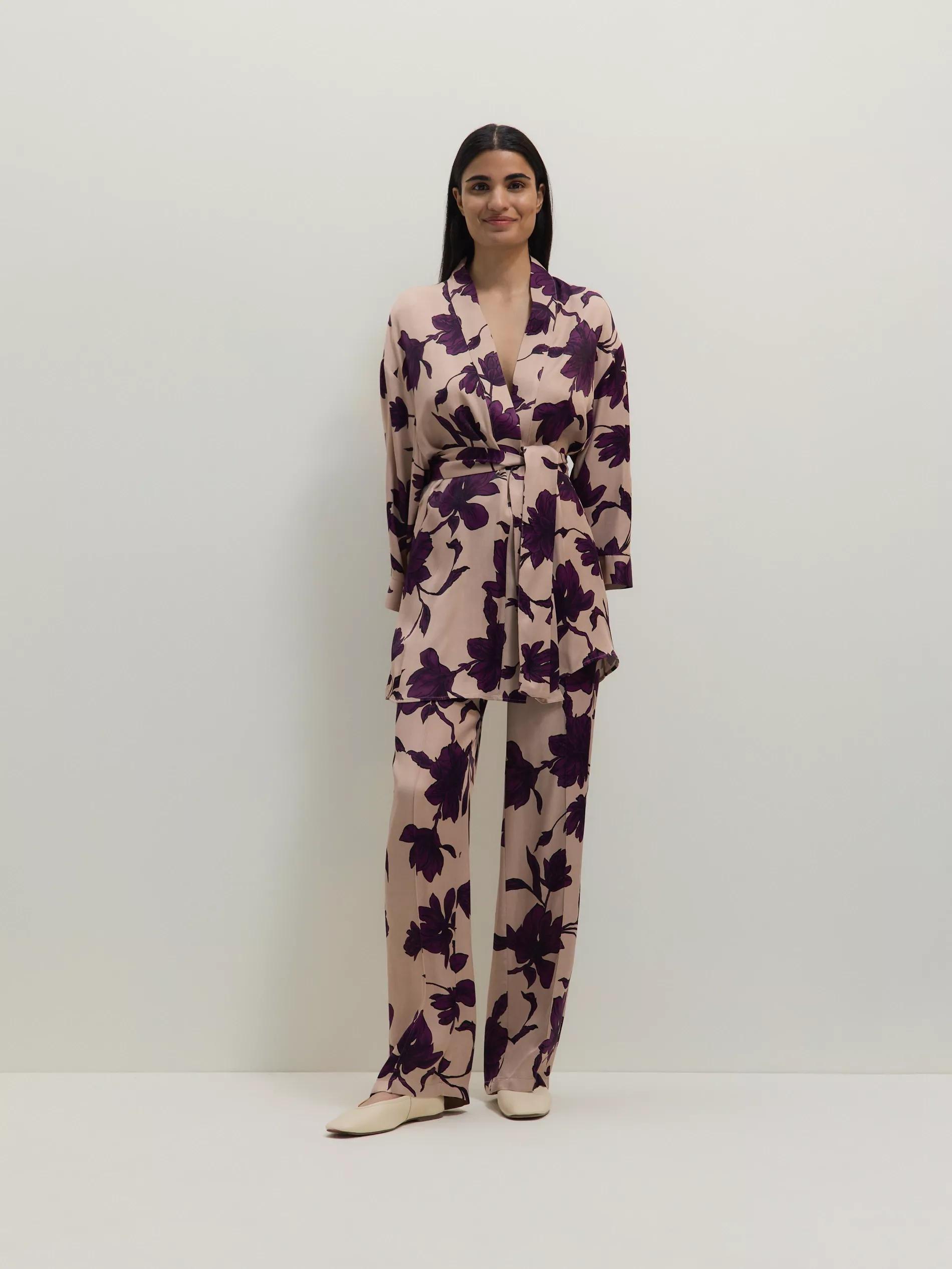 Multicolour Printed Kimono, , large image number 1