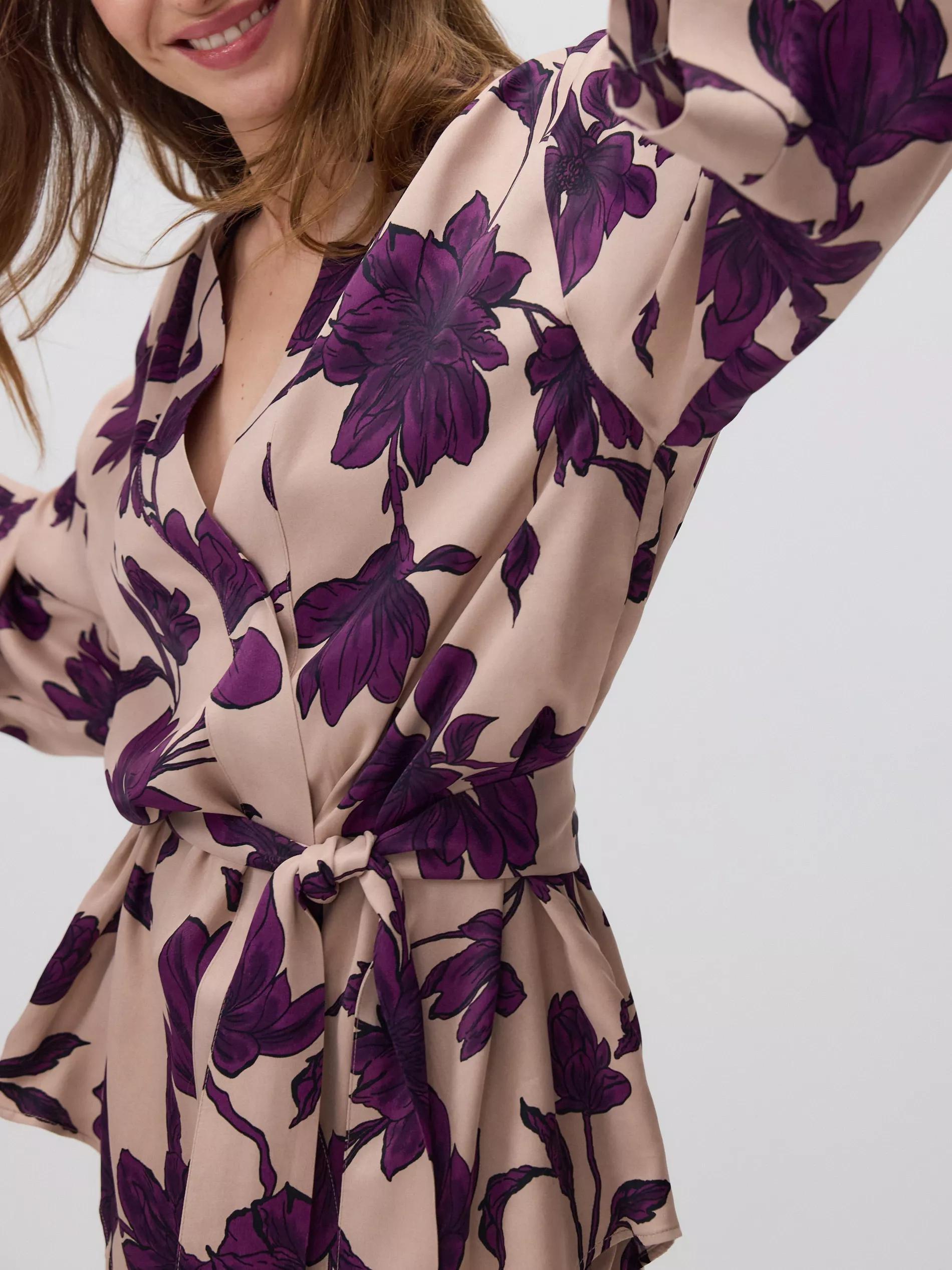 Multicolour Printed Kimono, , large image number 1